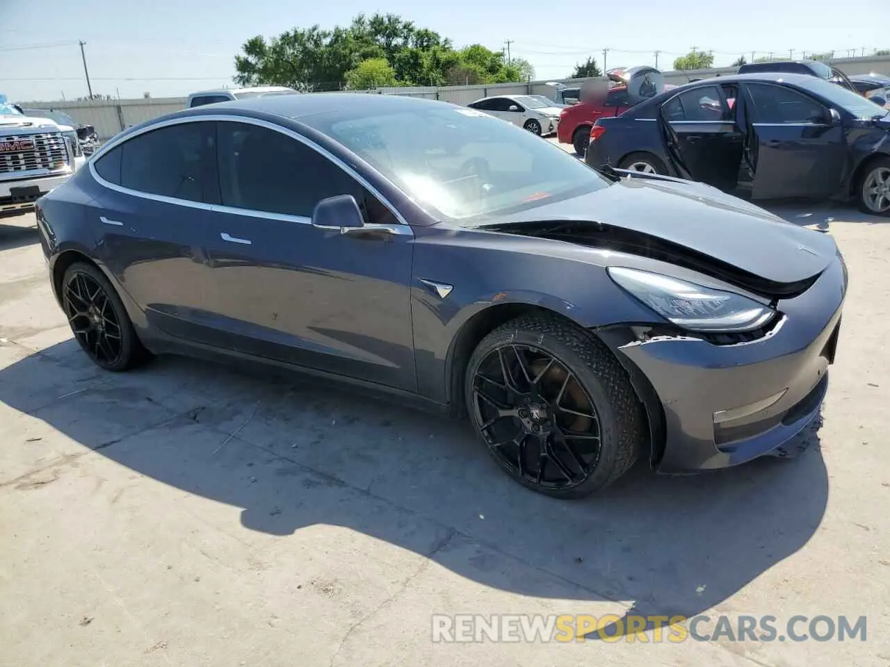 4 Photograph of a damaged car 5YJ3E1EA3KF317085 TESLA MODEL 3 2019