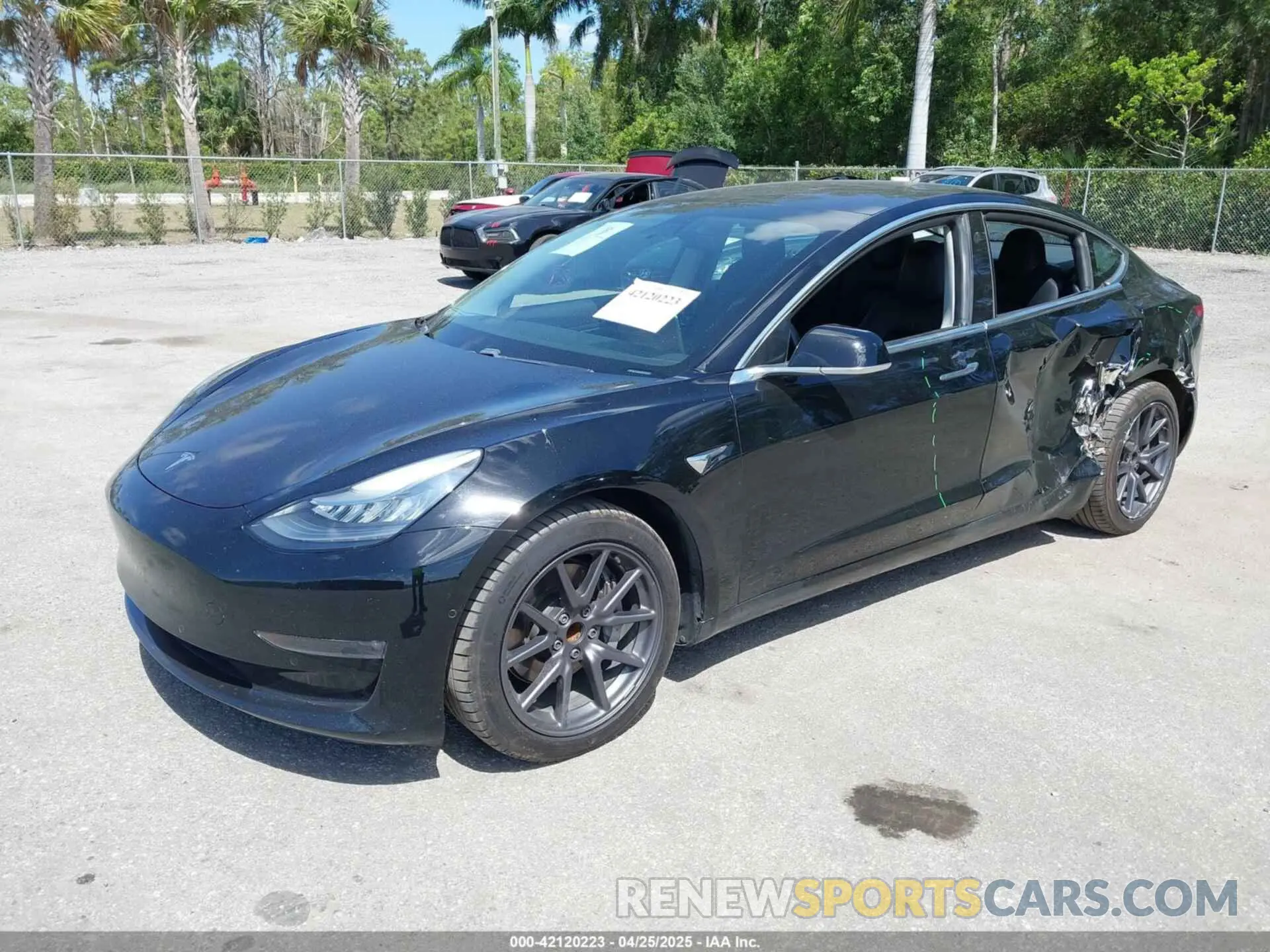 2 Photograph of a damaged car 5YJ3E1EA3KF324263 TESLA MODEL 3 2019