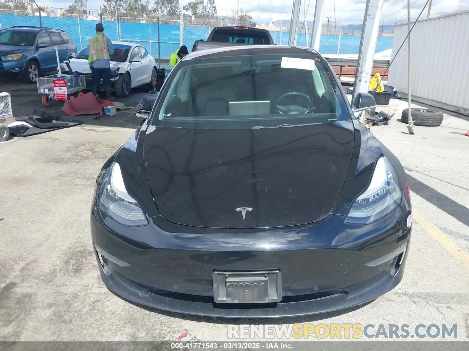 12 Photograph of a damaged car 5YJ3E1EA3KF325056 TESLA MODEL 3 2019