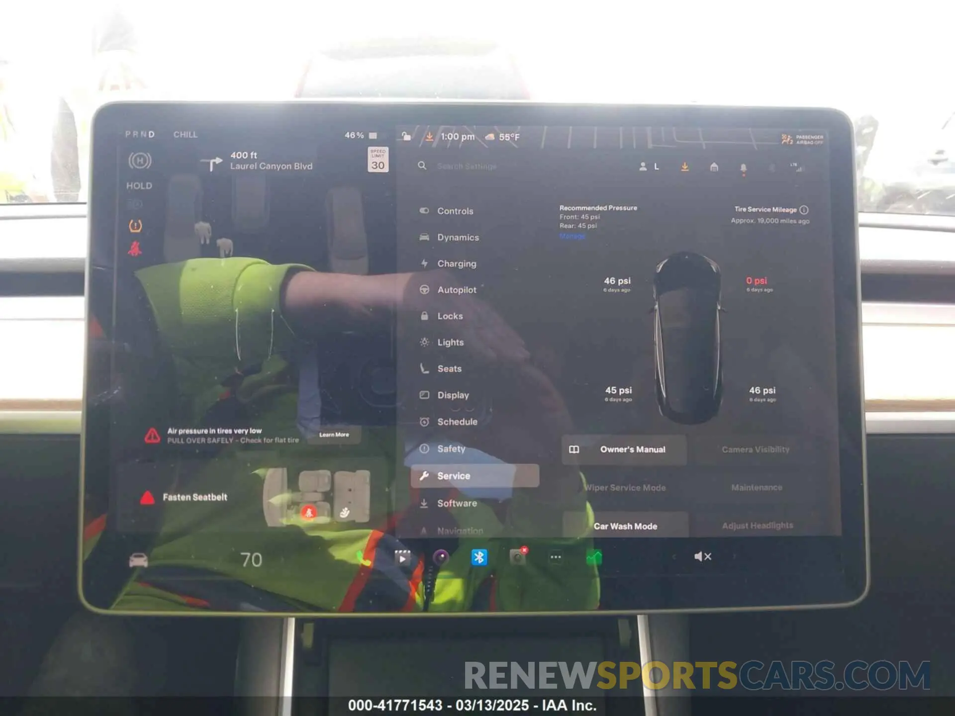 7 Photograph of a damaged car 5YJ3E1EA3KF325056 TESLA MODEL 3 2019