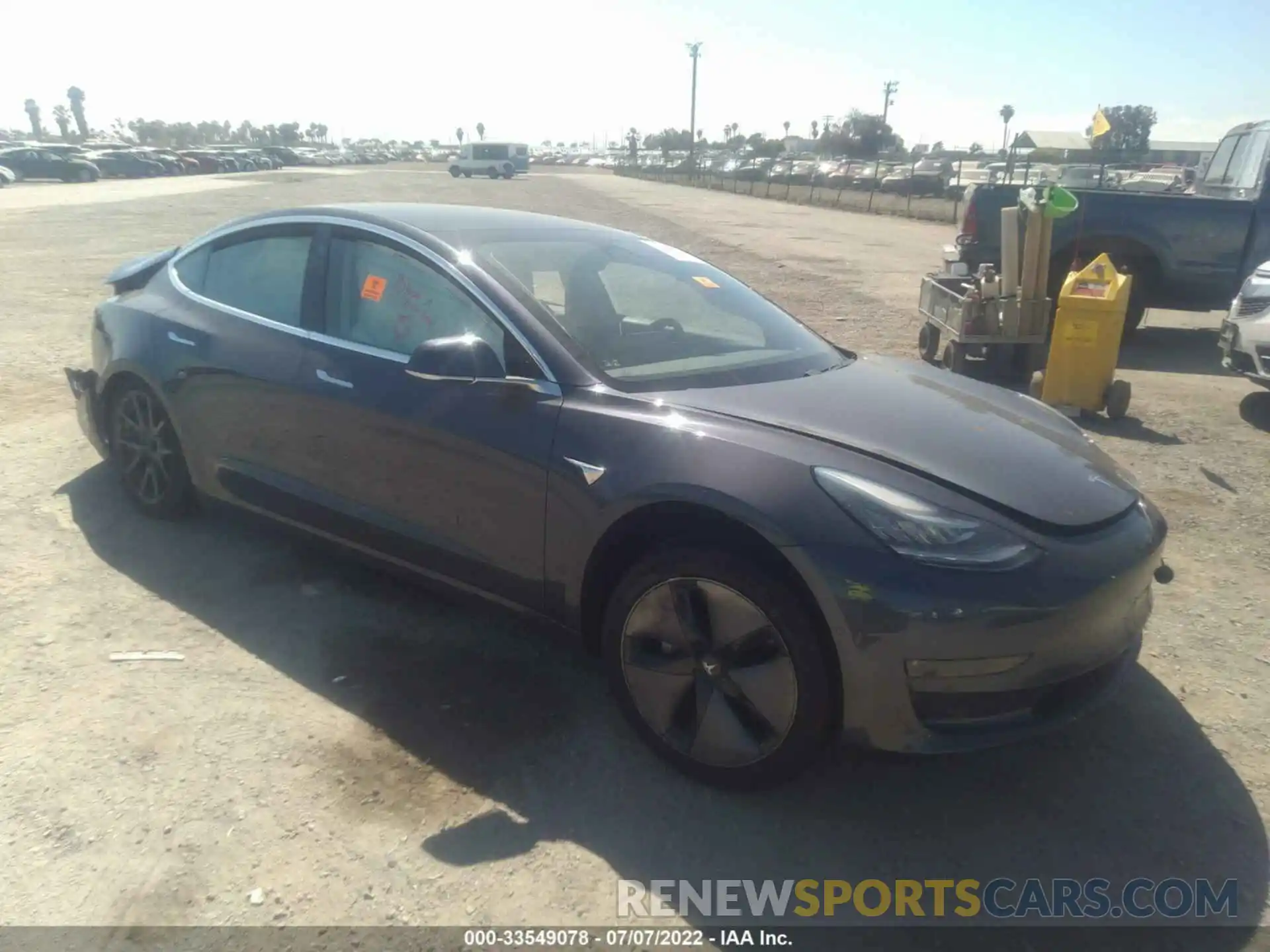 1 Photograph of a damaged car 5YJ3E1EA3KF325736 TESLA MODEL 3 2019