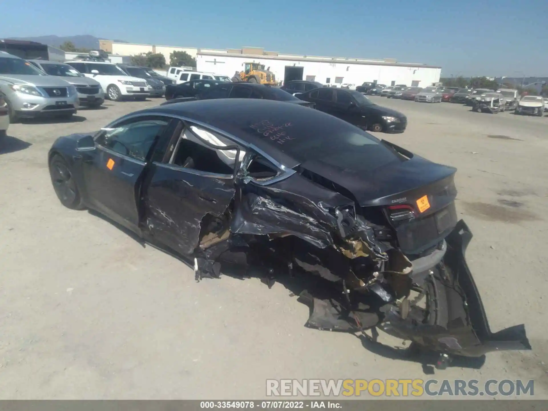 3 Photograph of a damaged car 5YJ3E1EA3KF325736 TESLA MODEL 3 2019