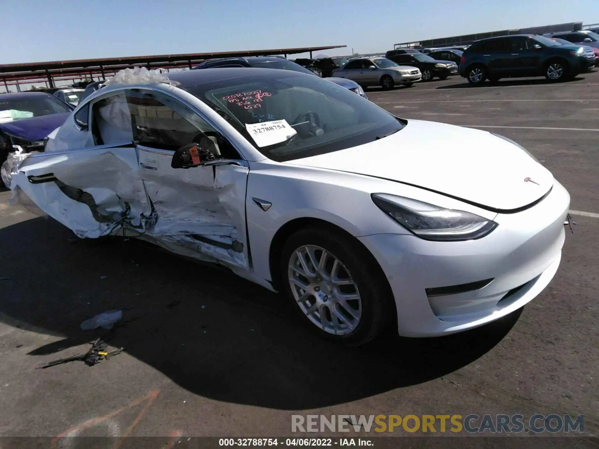 1 Photograph of a damaged car 5YJ3E1EA3KF326529 TESLA MODEL 3 2019