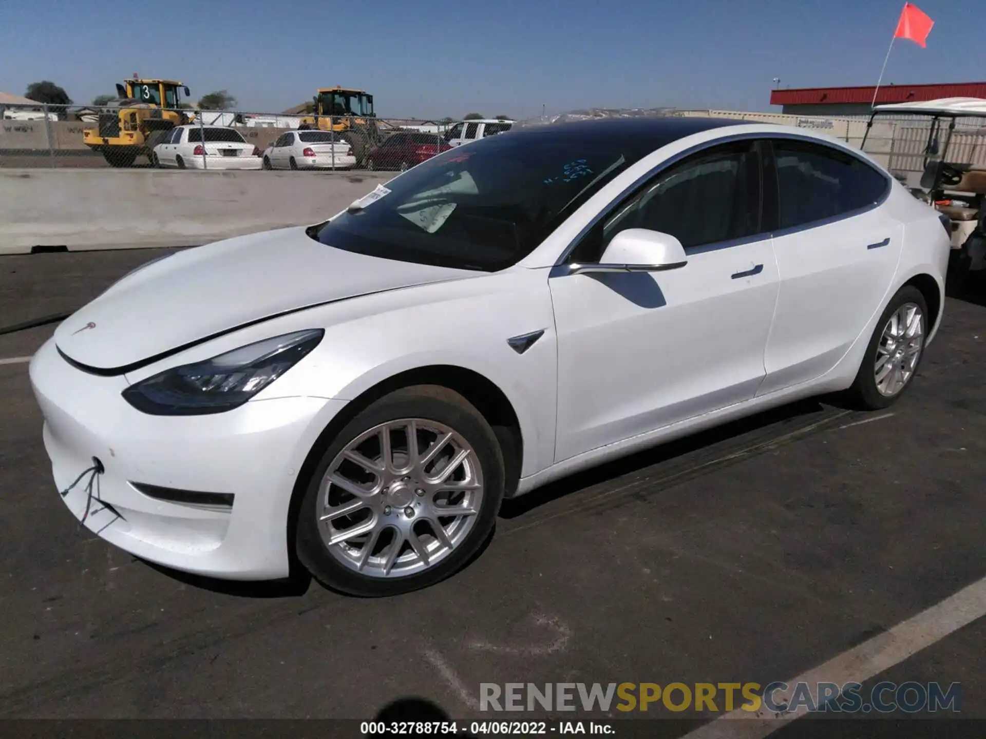 2 Photograph of a damaged car 5YJ3E1EA3KF326529 TESLA MODEL 3 2019