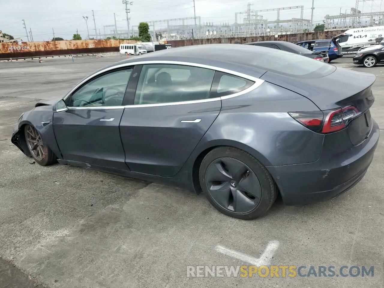 2 Photograph of a damaged car 5YJ3E1EA3KF331357 TESLA MODEL 3 2019