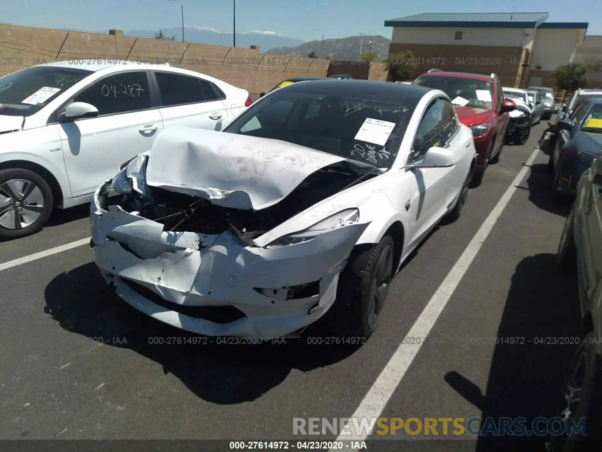 2 Photograph of a damaged car 5YJ3E1EA3KF331570 TESLA MODEL 3 2019