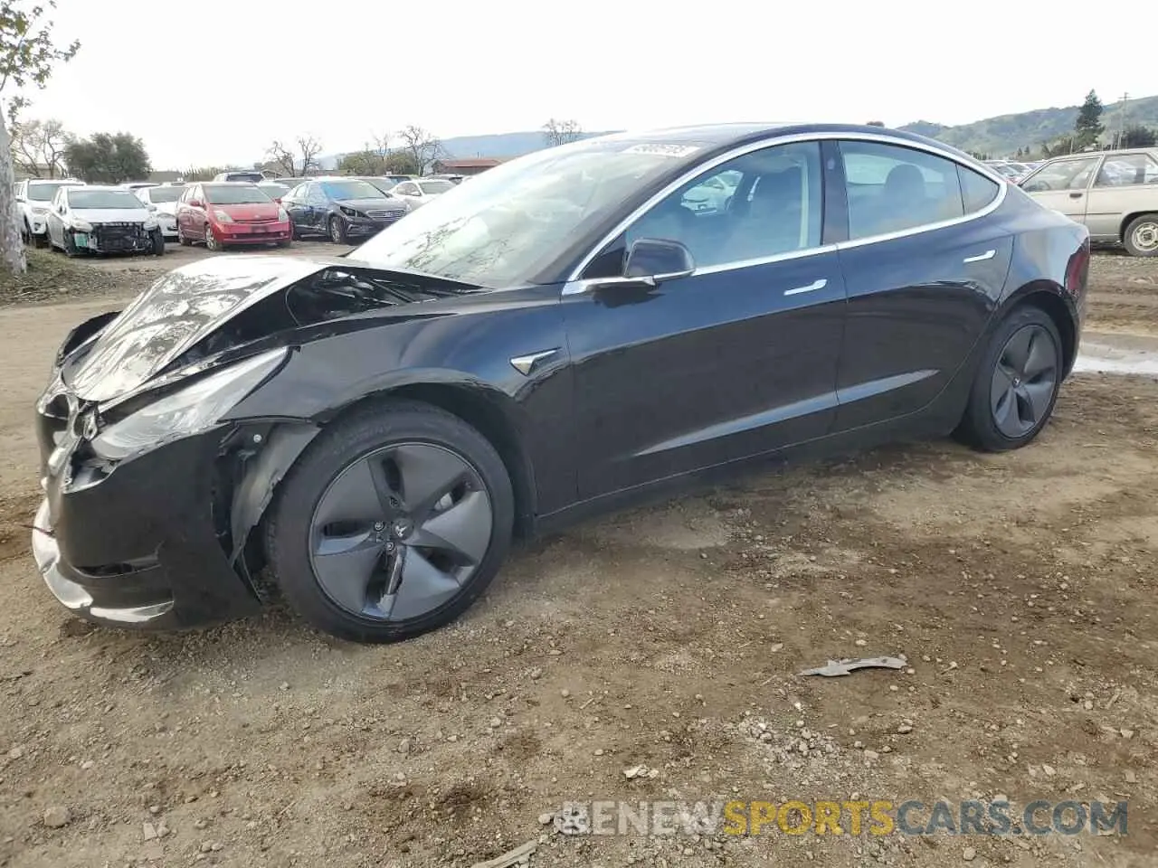 1 Photograph of a damaged car 5YJ3E1EA3KF399335 TESLA MODEL 3 2019