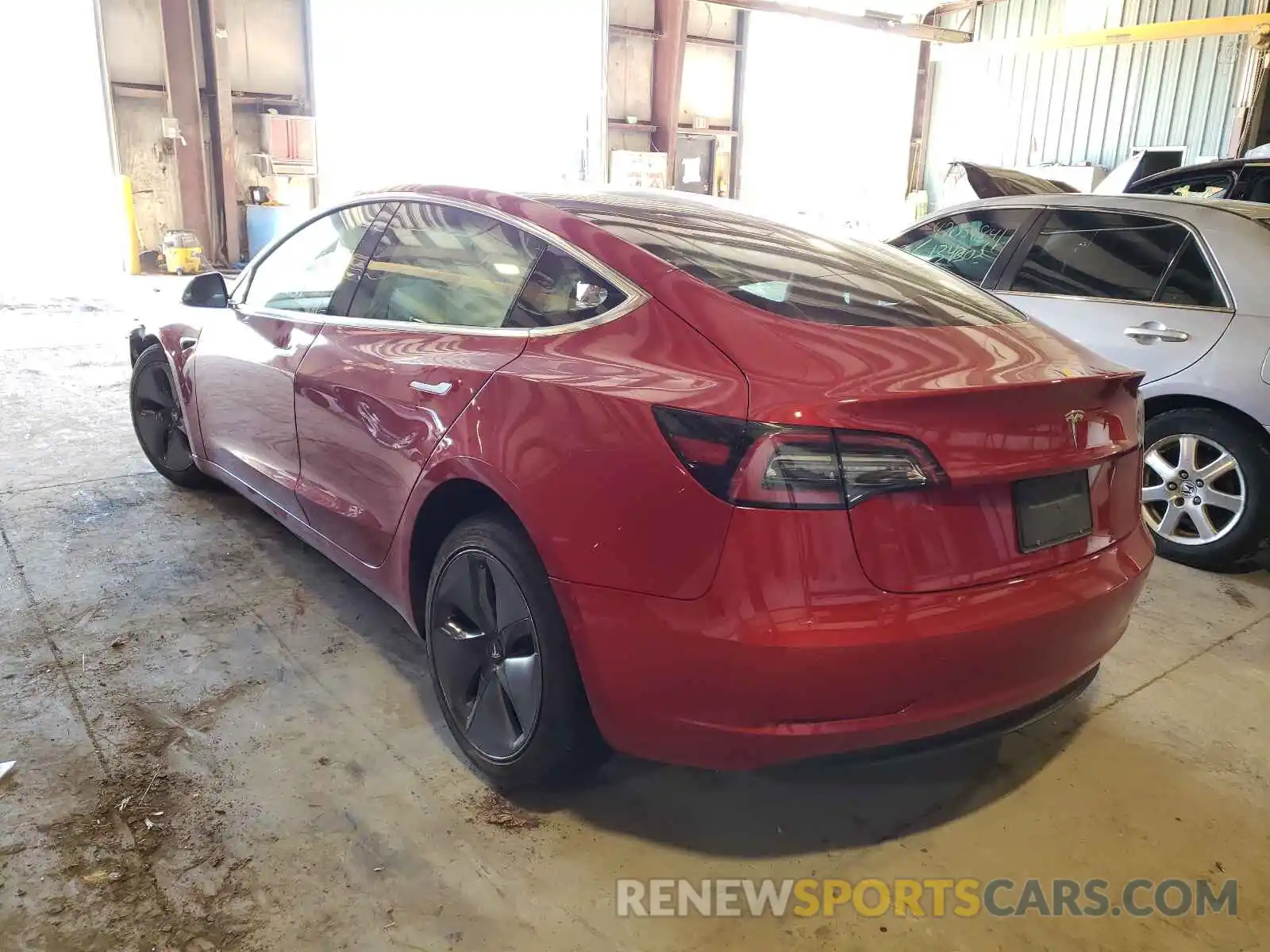 3 Photograph of a damaged car 5YJ3E1EA3KF400614 TESLA MODEL 3 2019