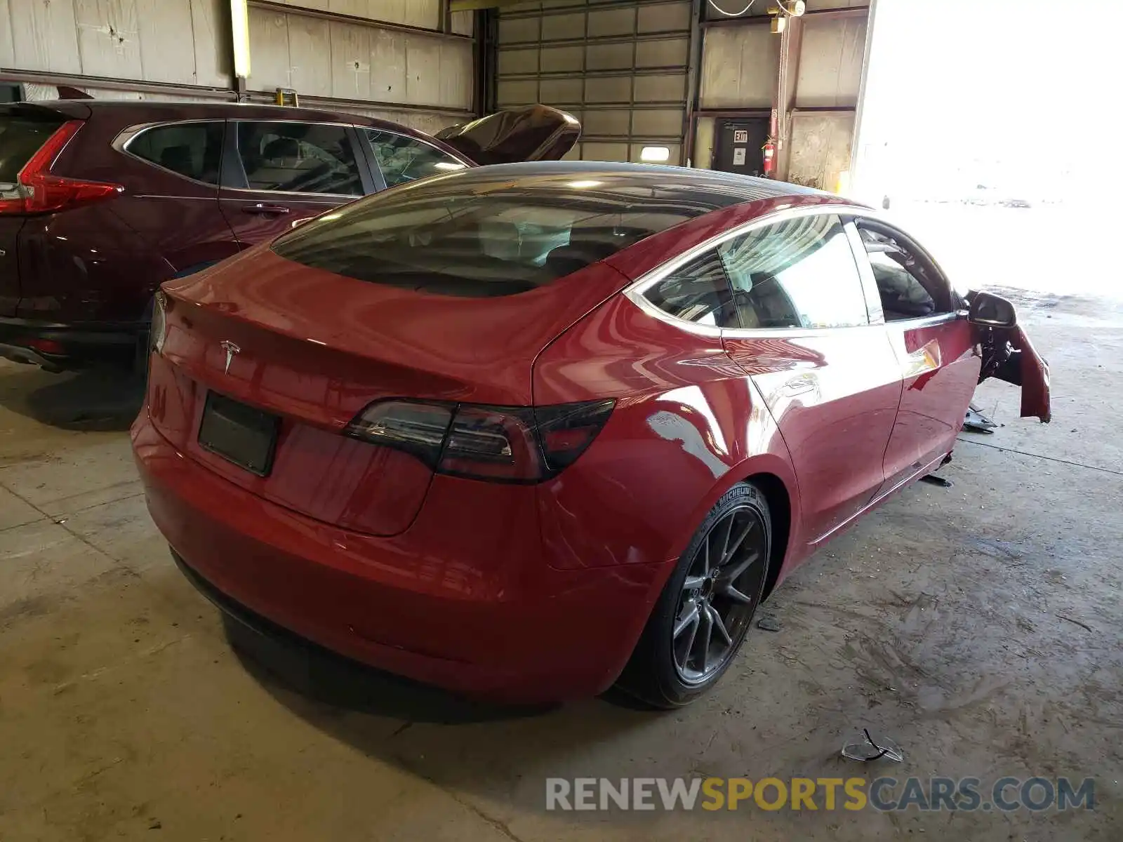 4 Photograph of a damaged car 5YJ3E1EA3KF400614 TESLA MODEL 3 2019