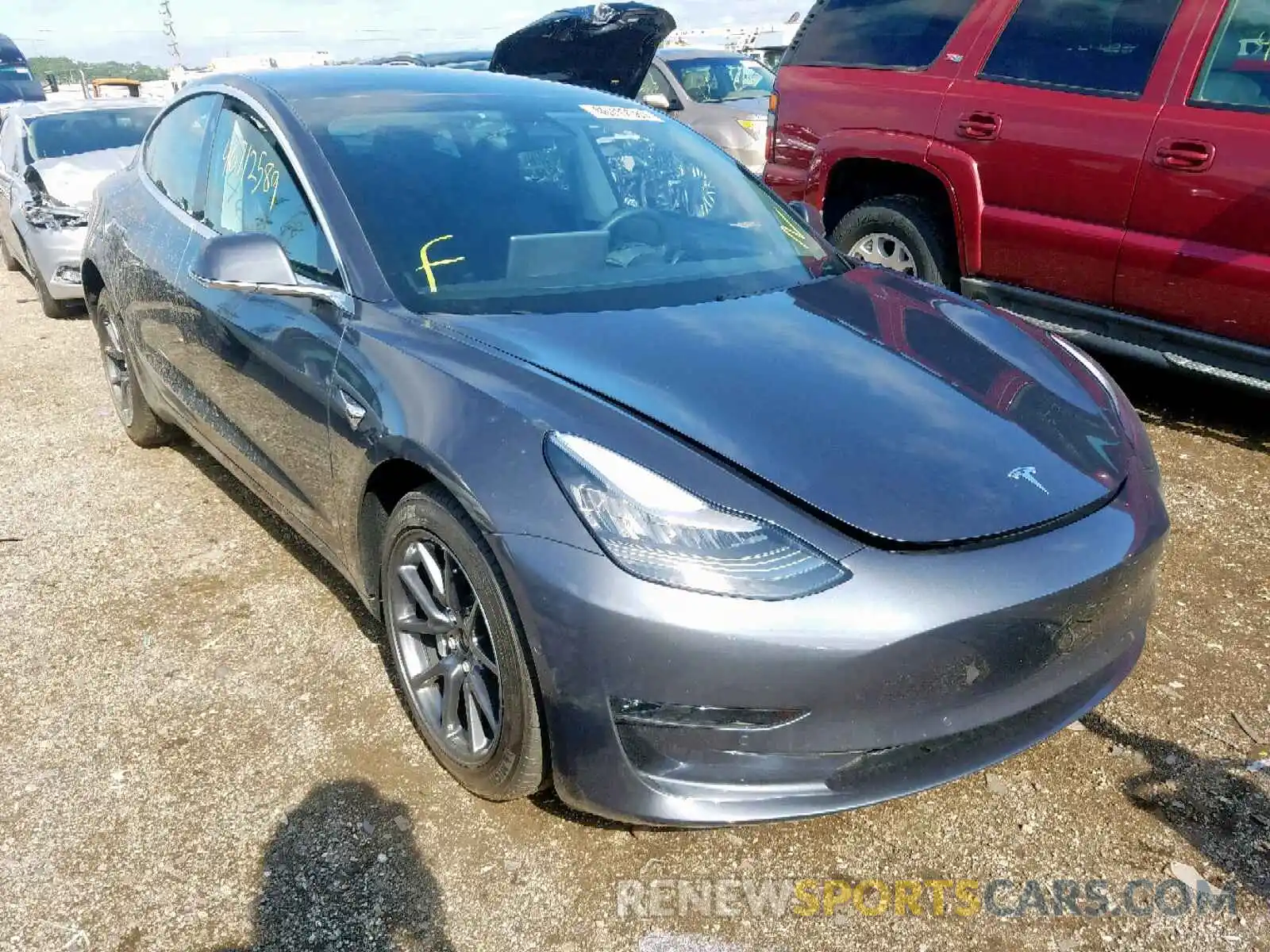 1 Photograph of a damaged car 5YJ3E1EA3KF407417 TESLA MODEL 3 2019