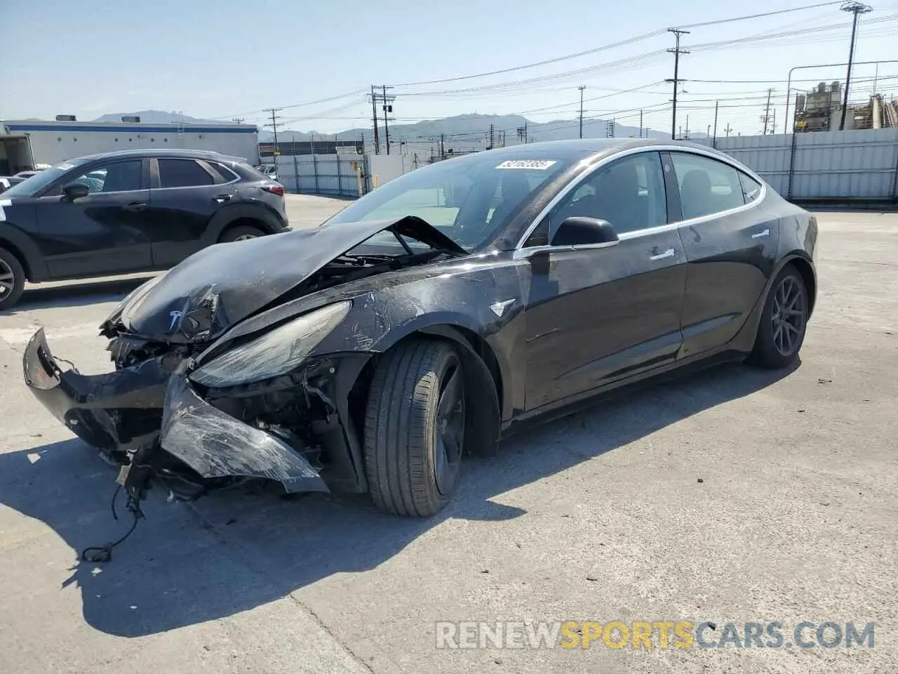 1 Photograph of a damaged car 5YJ3E1EA3KF409748 TESLA MODEL 3 2019