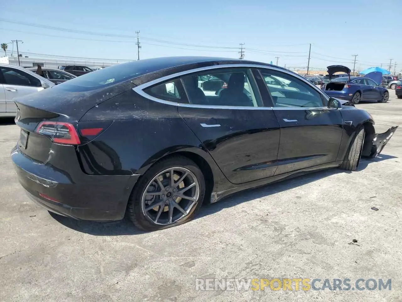 3 Photograph of a damaged car 5YJ3E1EA3KF409748 TESLA MODEL 3 2019
