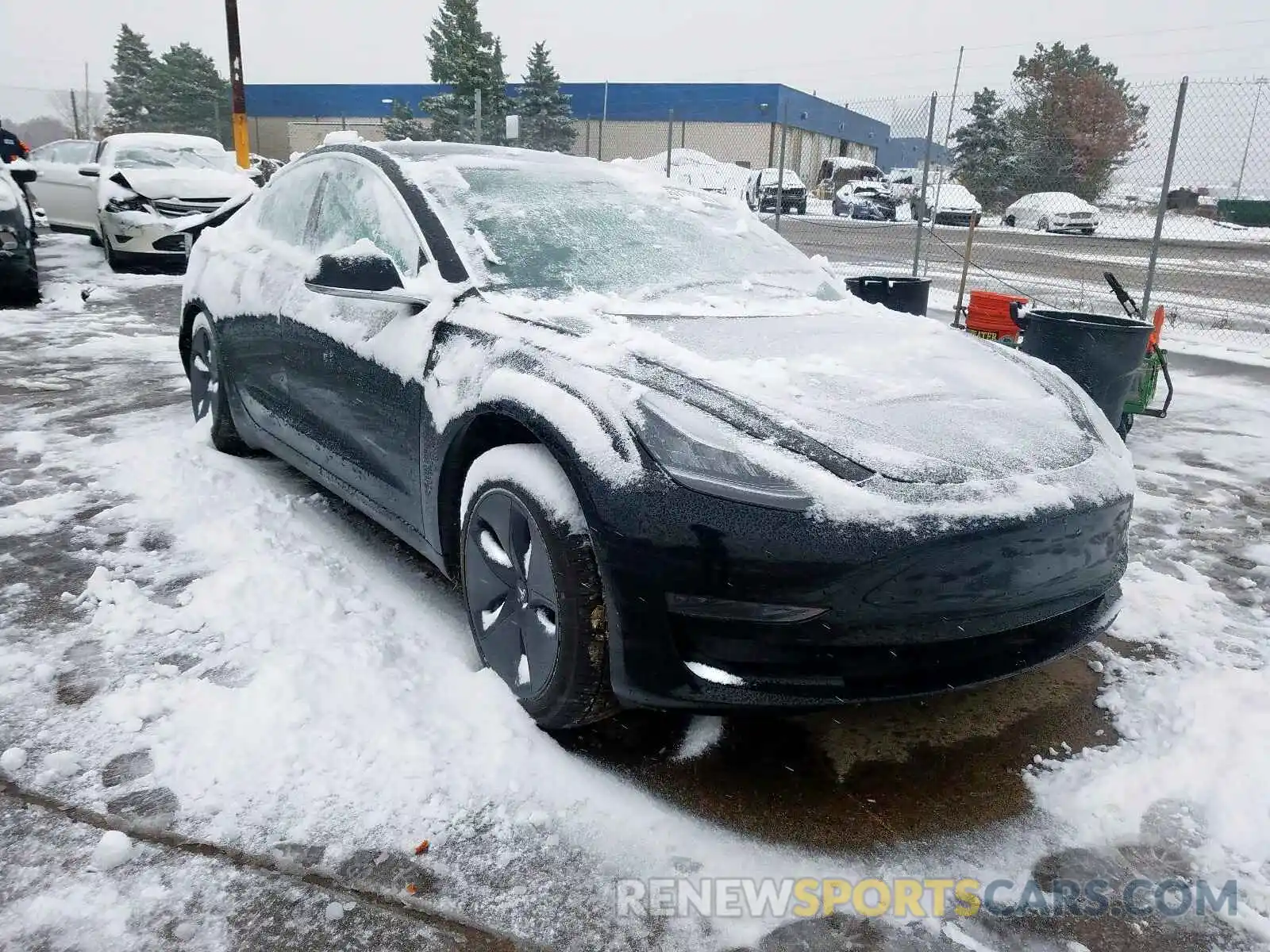 1 Photograph of a damaged car 5YJ3E1EA3KF410687 TESLA MODEL 3 2019