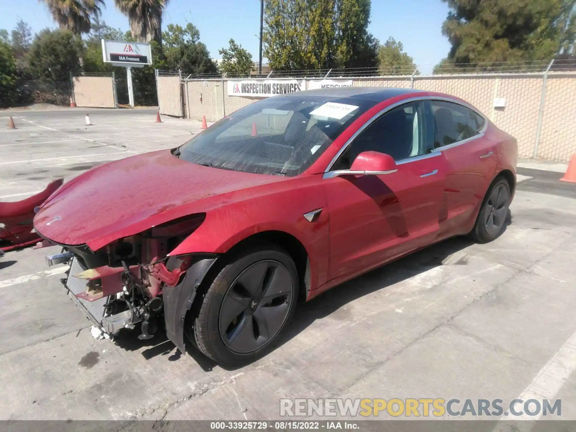 2 Photograph of a damaged car 5YJ3E1EA3KF411628 TESLA MODEL 3 2019