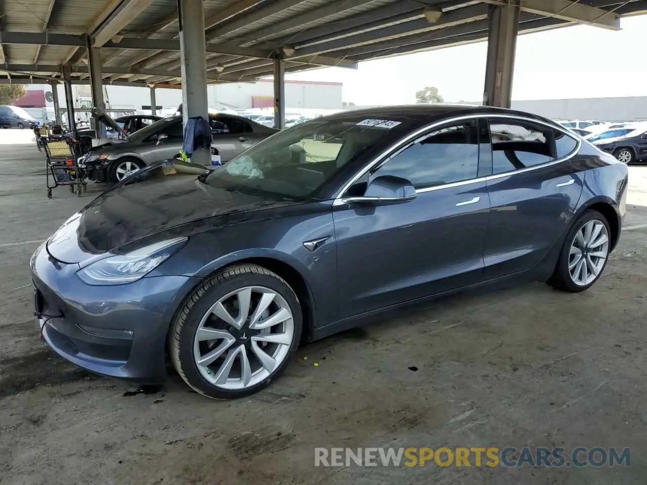 1 Photograph of a damaged car 5YJ3E1EA3KF412665 TESLA MODEL 3 2019