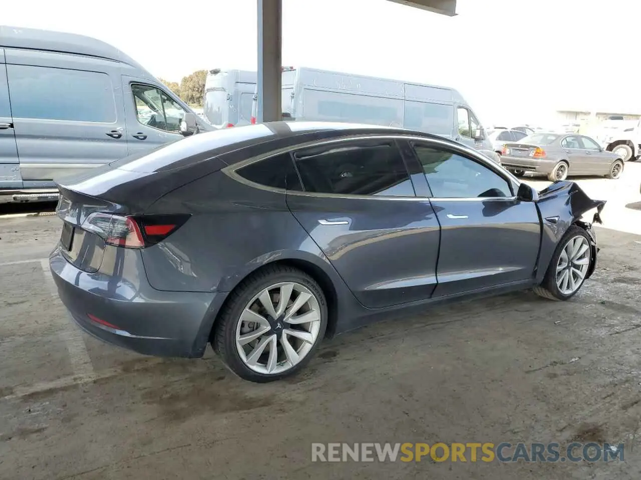 3 Photograph of a damaged car 5YJ3E1EA3KF412665 TESLA MODEL 3 2019