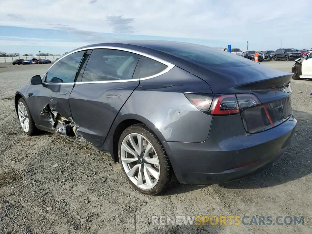 2 Photograph of a damaged car 5YJ3E1EA3KF425416 TESLA MODEL 3 2019