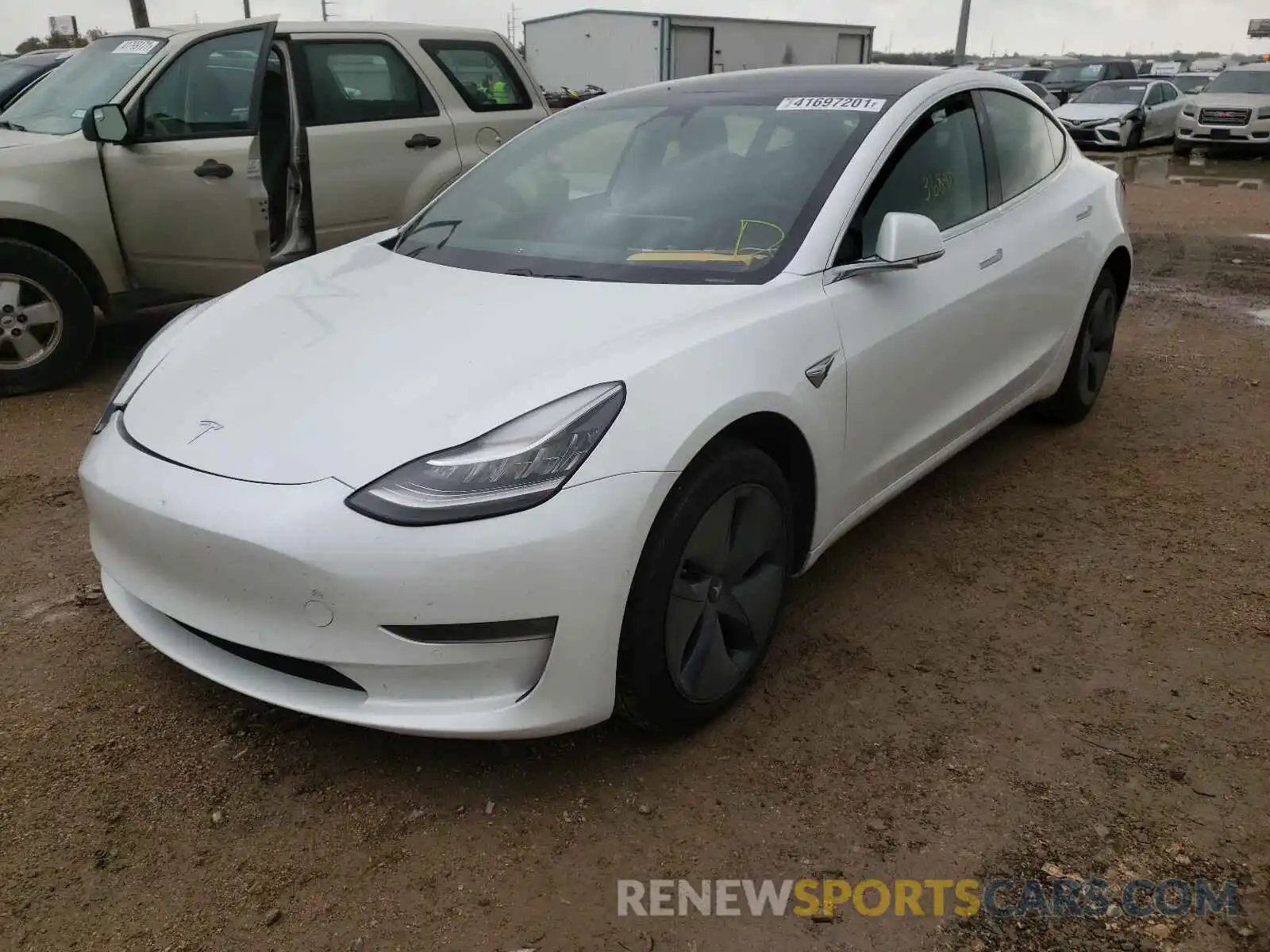 2 Photograph of a damaged car 5YJ3E1EA3KF427327 TESLA MODEL 3 2019