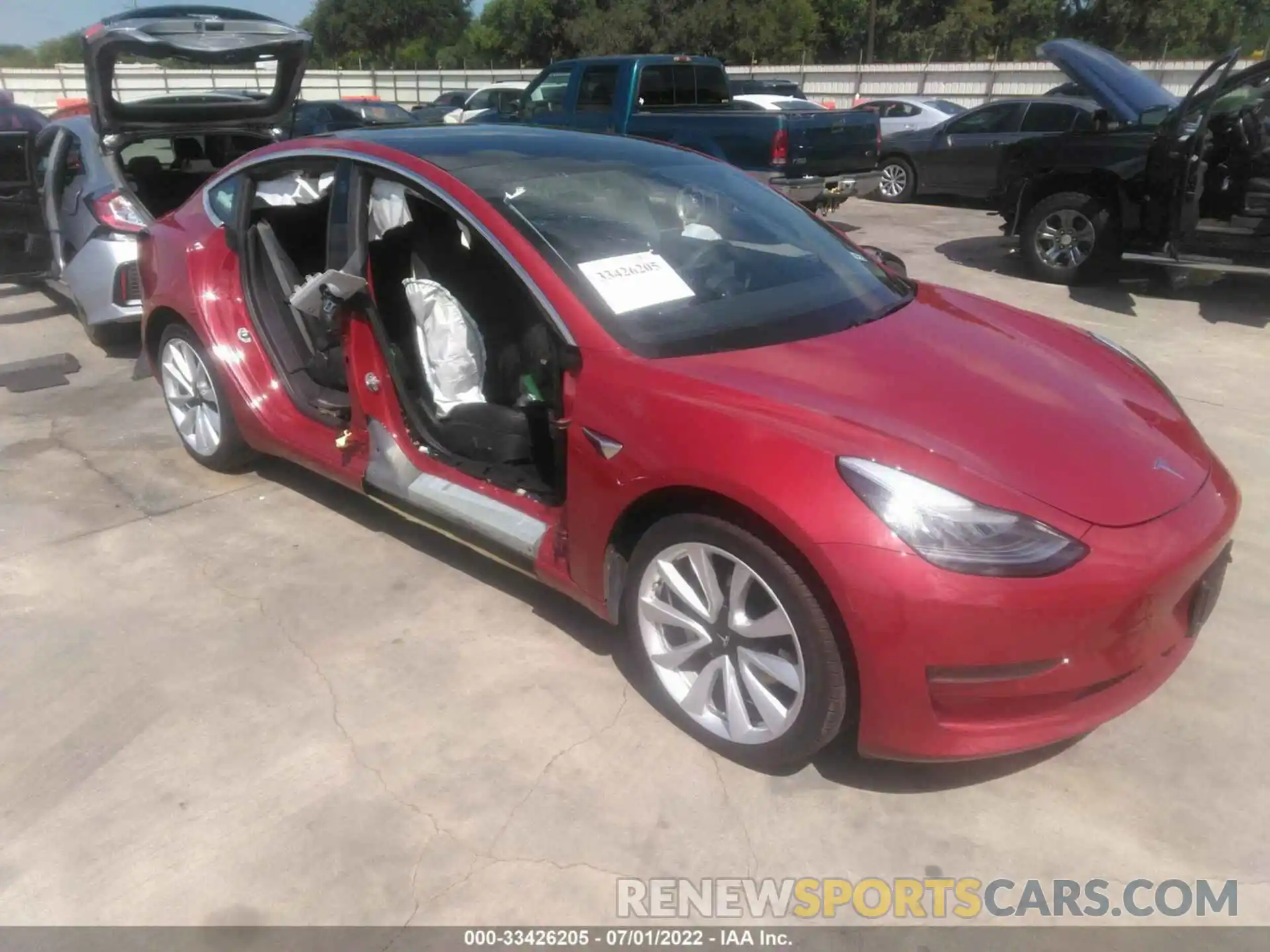 6 Photograph of a damaged car 5YJ3E1EA3KF428350 TESLA MODEL 3 2019