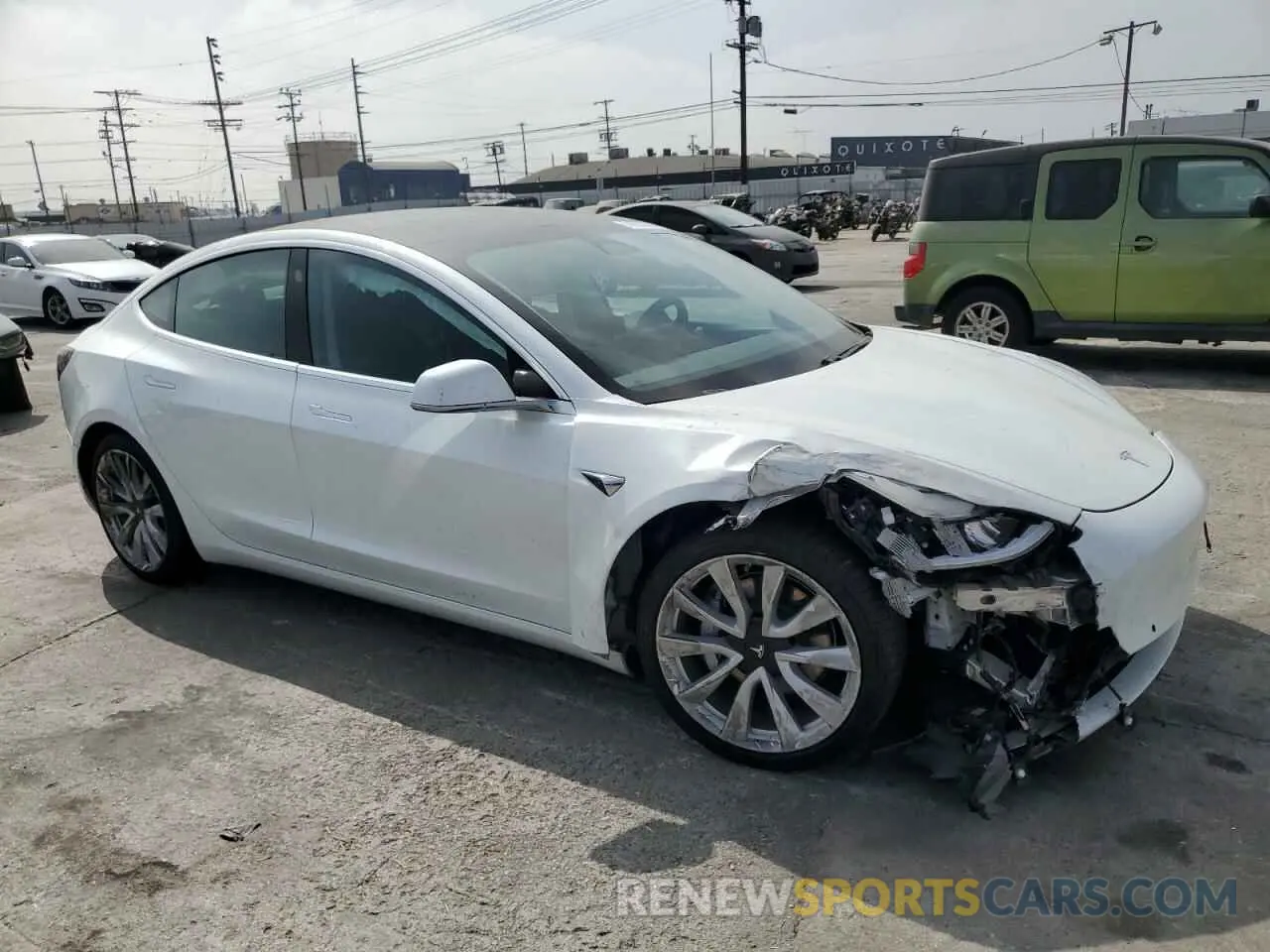 4 Photograph of a damaged car 5YJ3E1EA3KF431233 TESLA MODEL 3 2019