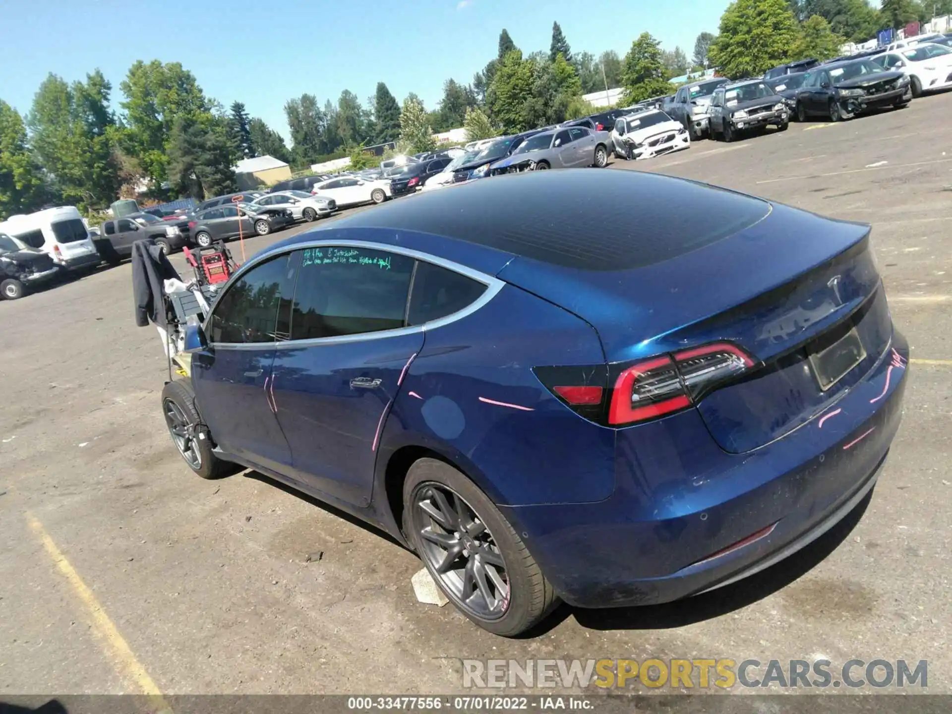 3 Photograph of a damaged car 5YJ3E1EA3KF436061 TESLA MODEL 3 2019