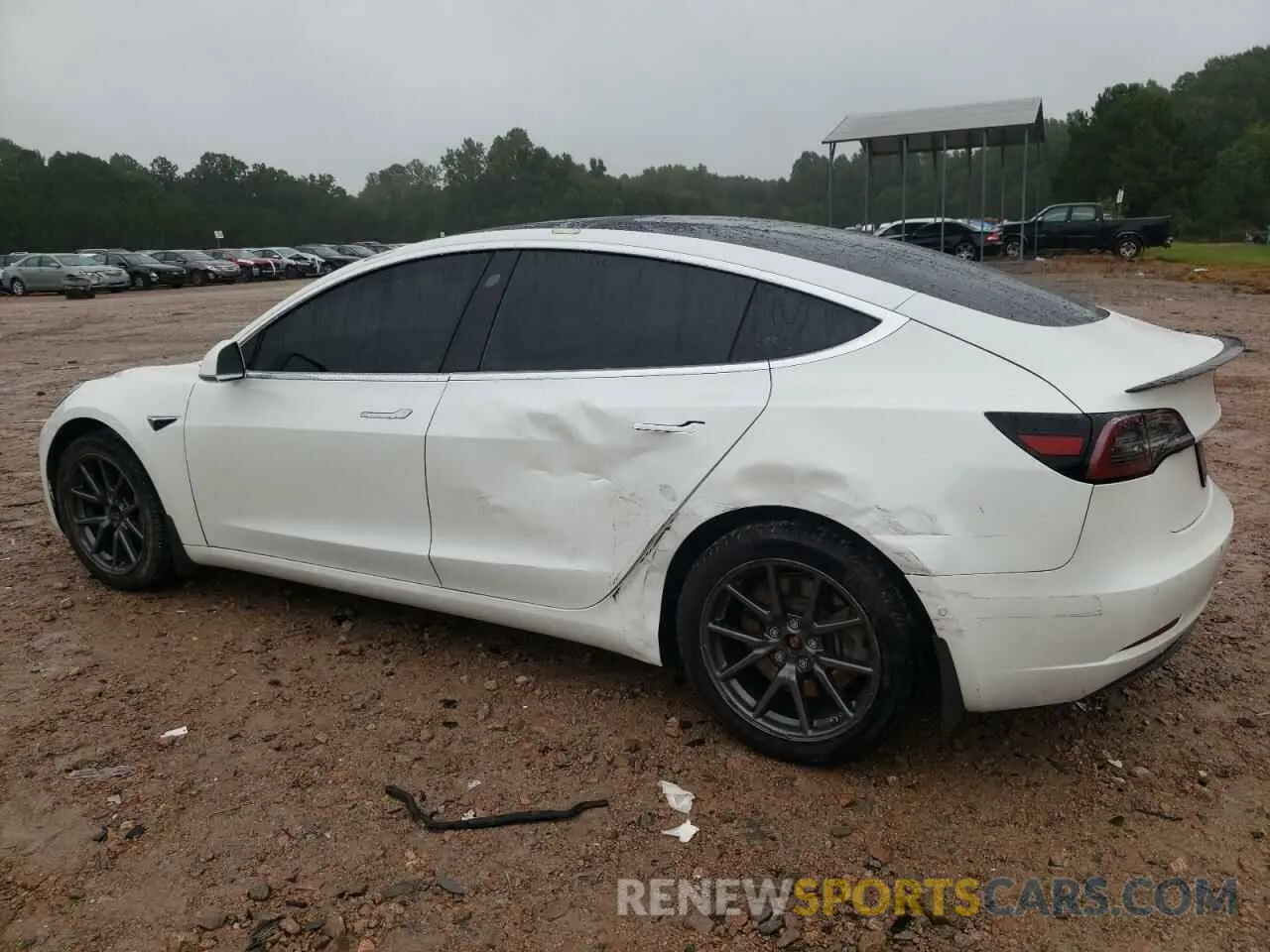 2 Photograph of a damaged car 5YJ3E1EA3KF444760 TESLA MODEL 3 2019