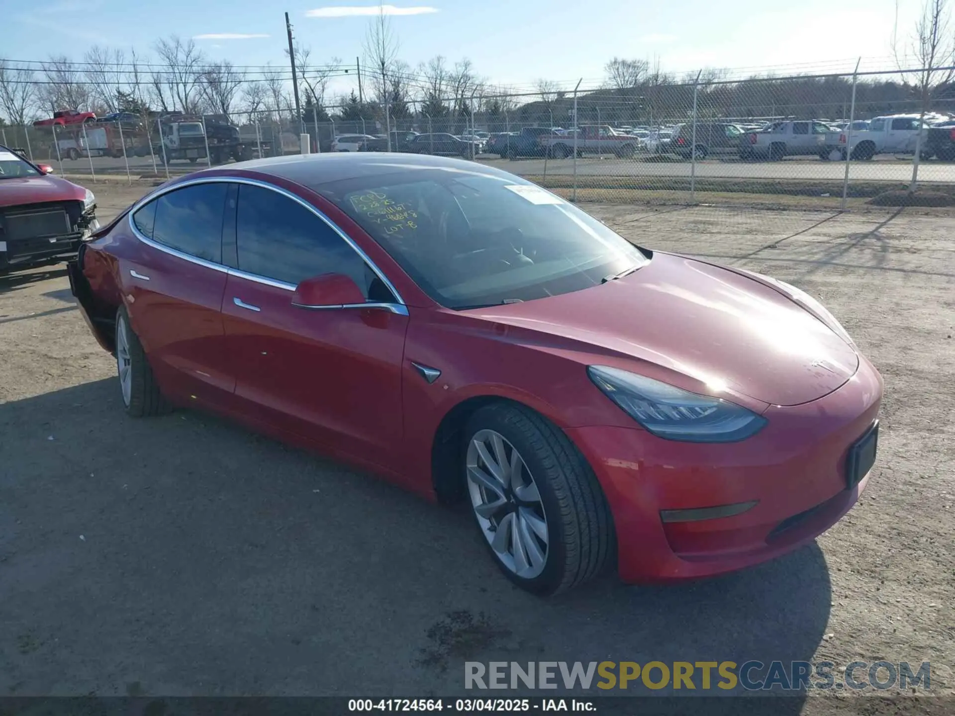 1 Photograph of a damaged car 5YJ3E1EA3KF466418 TESLA MODEL 3 2019