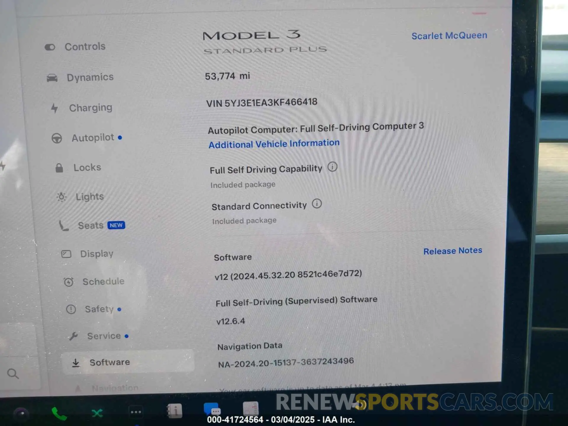 7 Photograph of a damaged car 5YJ3E1EA3KF466418 TESLA MODEL 3 2019