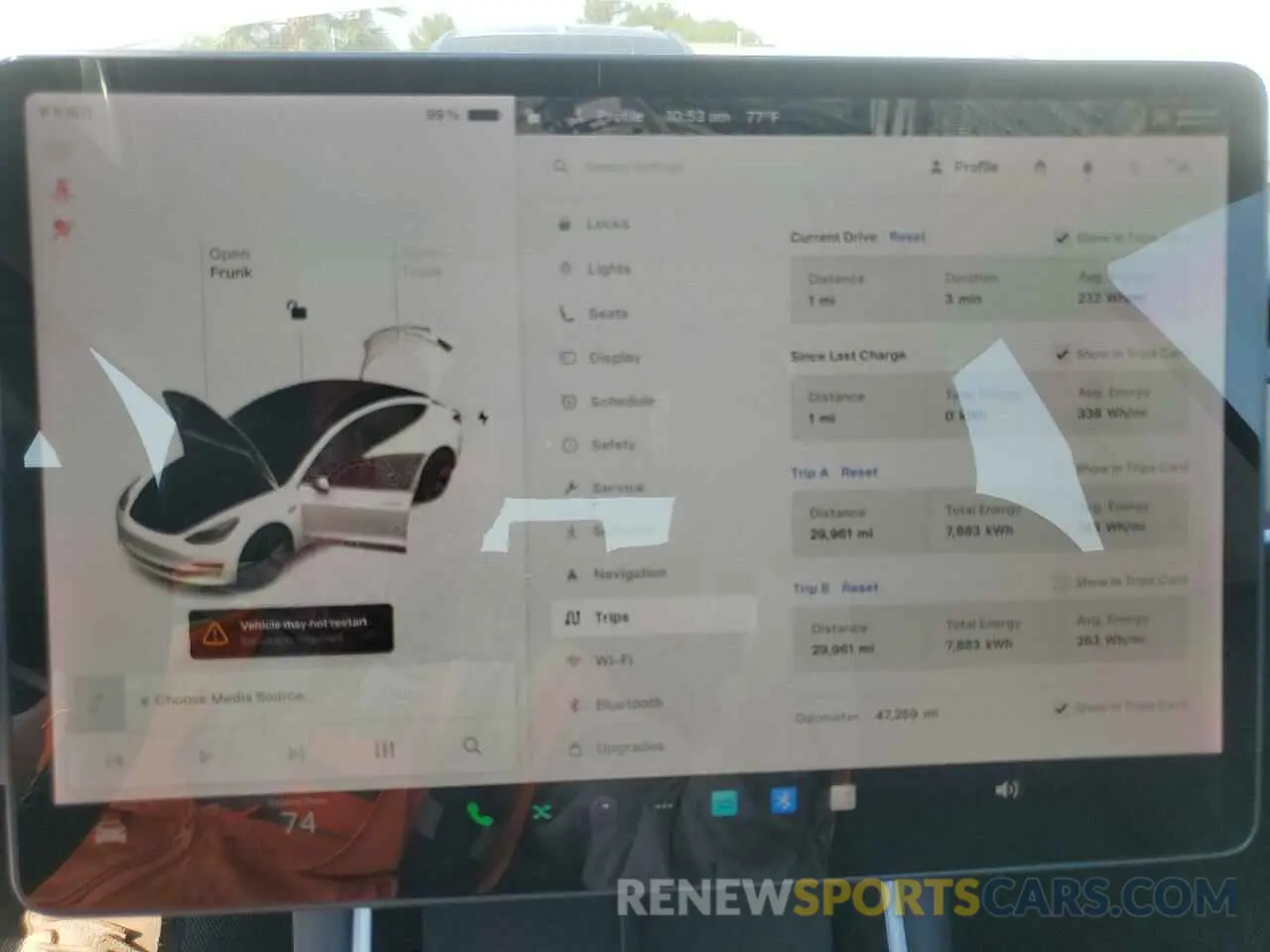 9 Photograph of a damaged car 5YJ3E1EA3KF483719 TESLA MODEL 3 2019