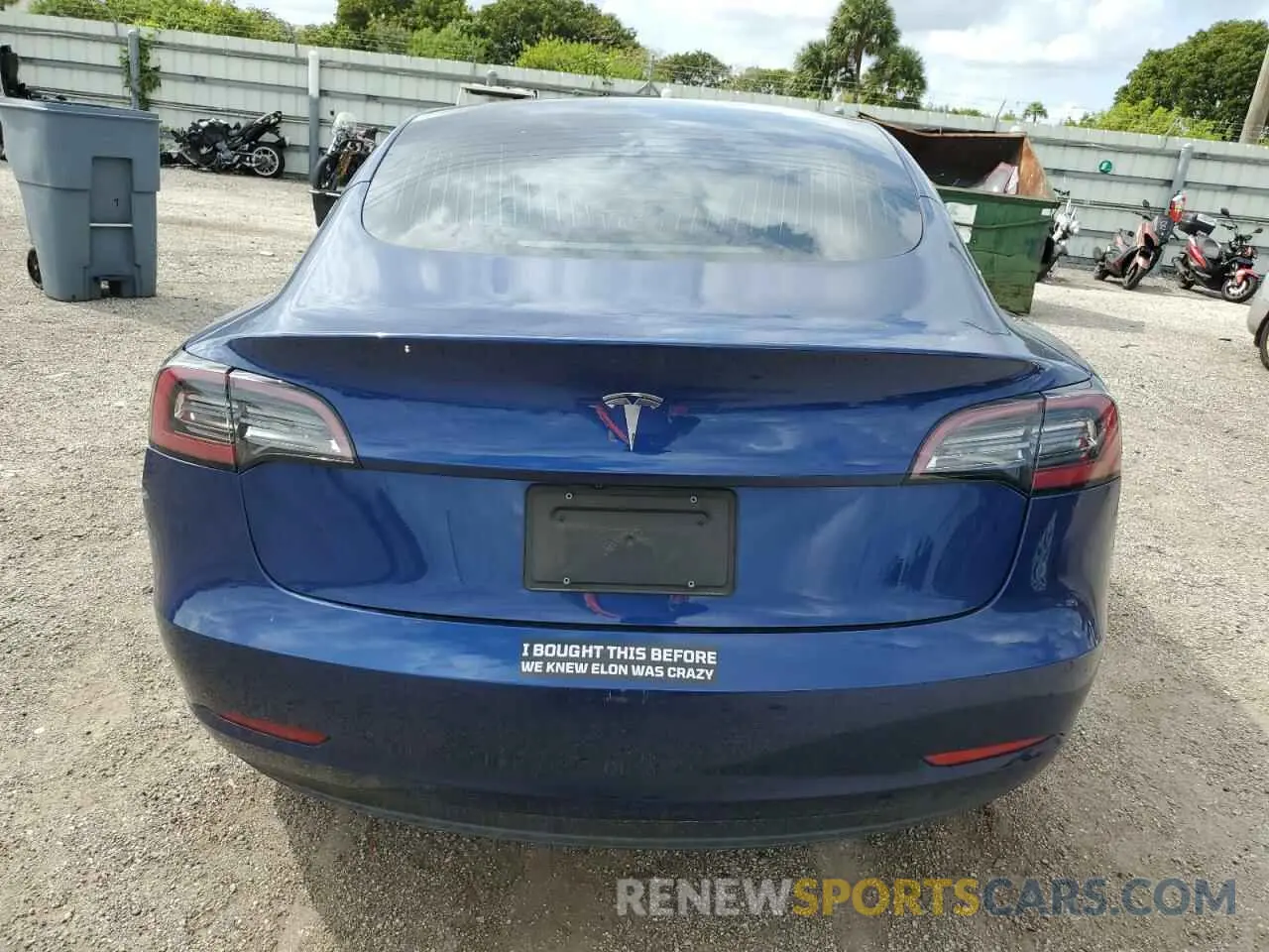 6 Photograph of a damaged car 5YJ3E1EA3KF486104 TESLA MODEL 3 2019