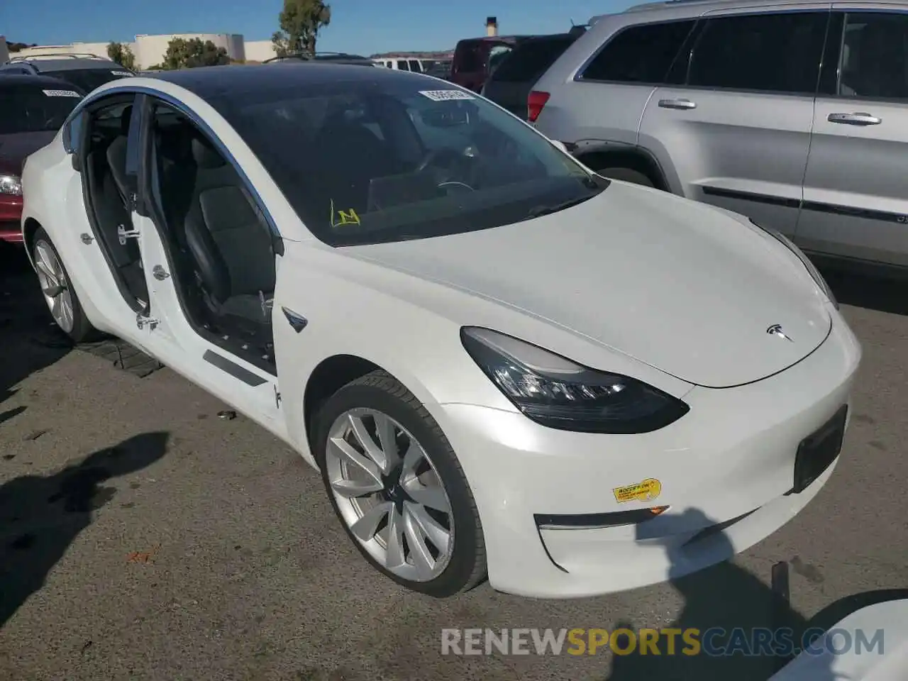 1 Photograph of a damaged car 5YJ3E1EA3KF508098 TESLA MODEL 3 2019