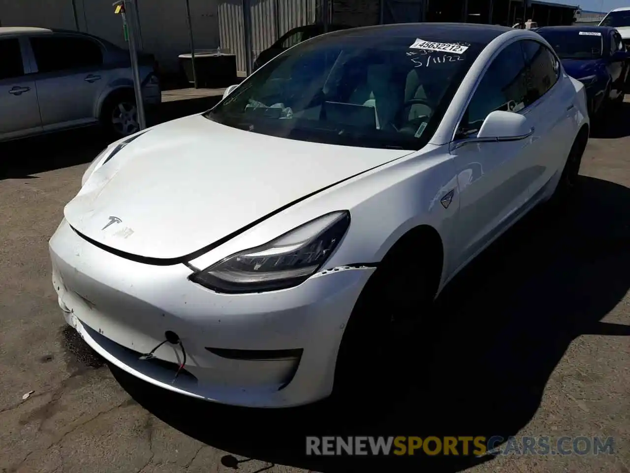 2 Photograph of a damaged car 5YJ3E1EA3KF509333 TESLA MODEL 3 2019