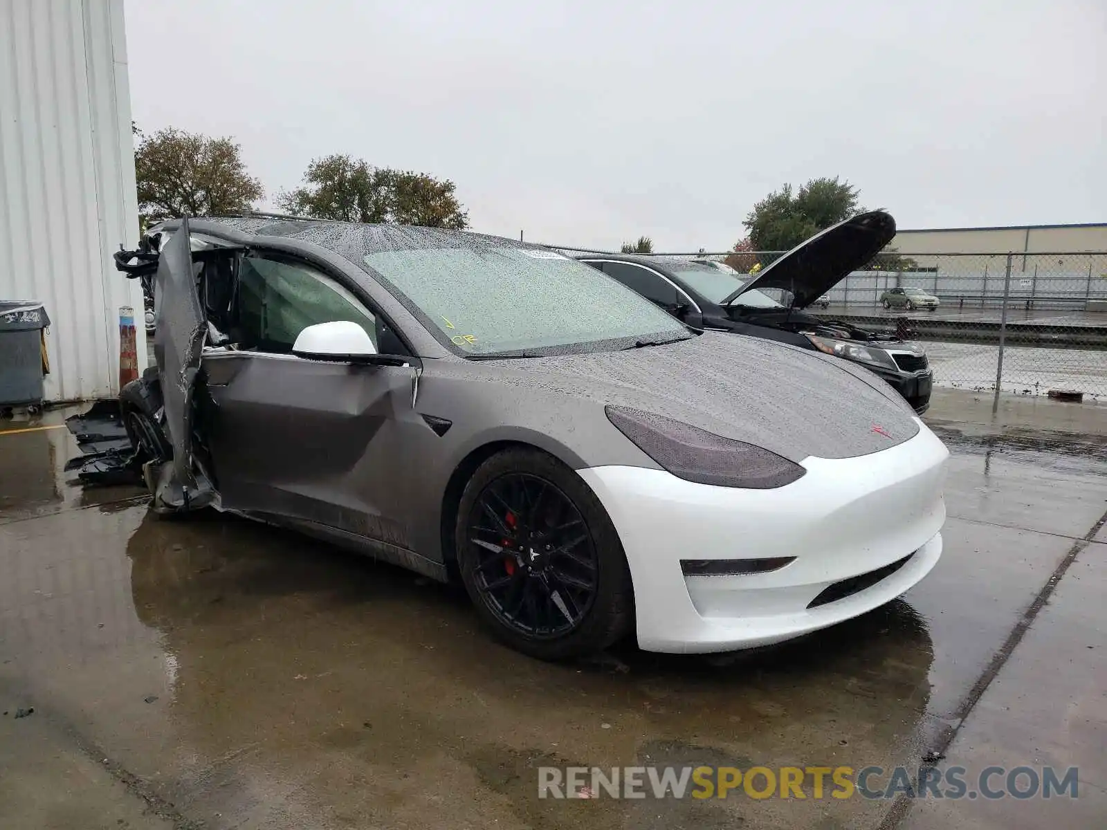 1 Photograph of a damaged car 5YJ3E1EA3KF509347 TESLA MODEL 3 2019