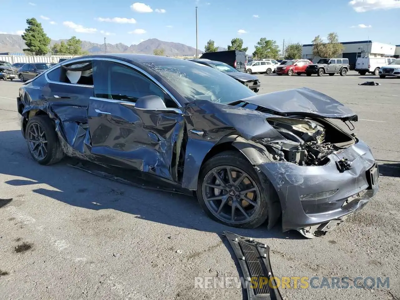 4 Photograph of a damaged car 5YJ3E1EA4KF190265 TESLA MODEL 3 2019
