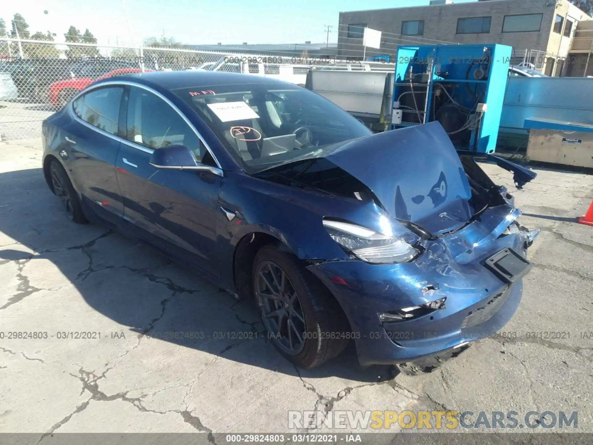 1 Photograph of a damaged car 5YJ3E1EA4KF190427 TESLA MODEL 3 2019