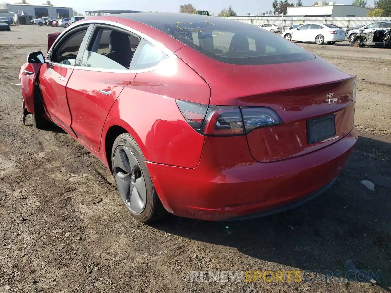 3 Photograph of a damaged car 5YJ3E1EA4KF193697 TESLA MODEL 3 2019