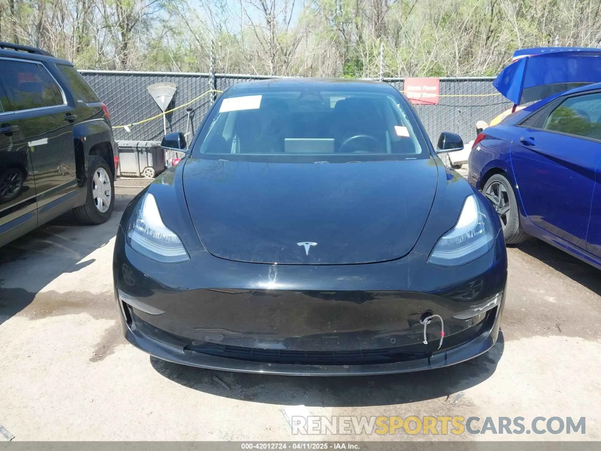 12 Photograph of a damaged car 5YJ3E1EA4KF296859 TESLA MODEL 3 2019