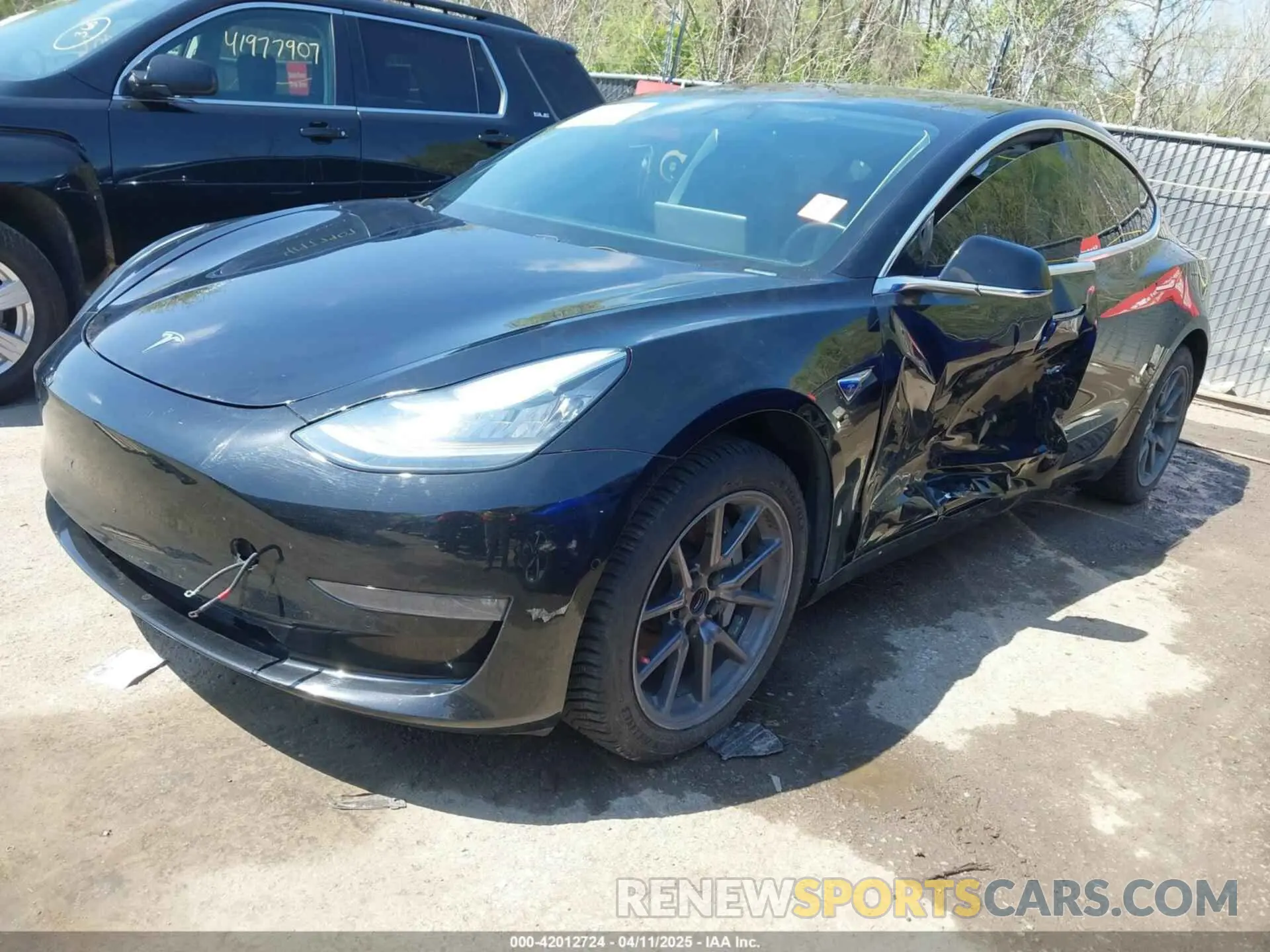 2 Photograph of a damaged car 5YJ3E1EA4KF296859 TESLA MODEL 3 2019