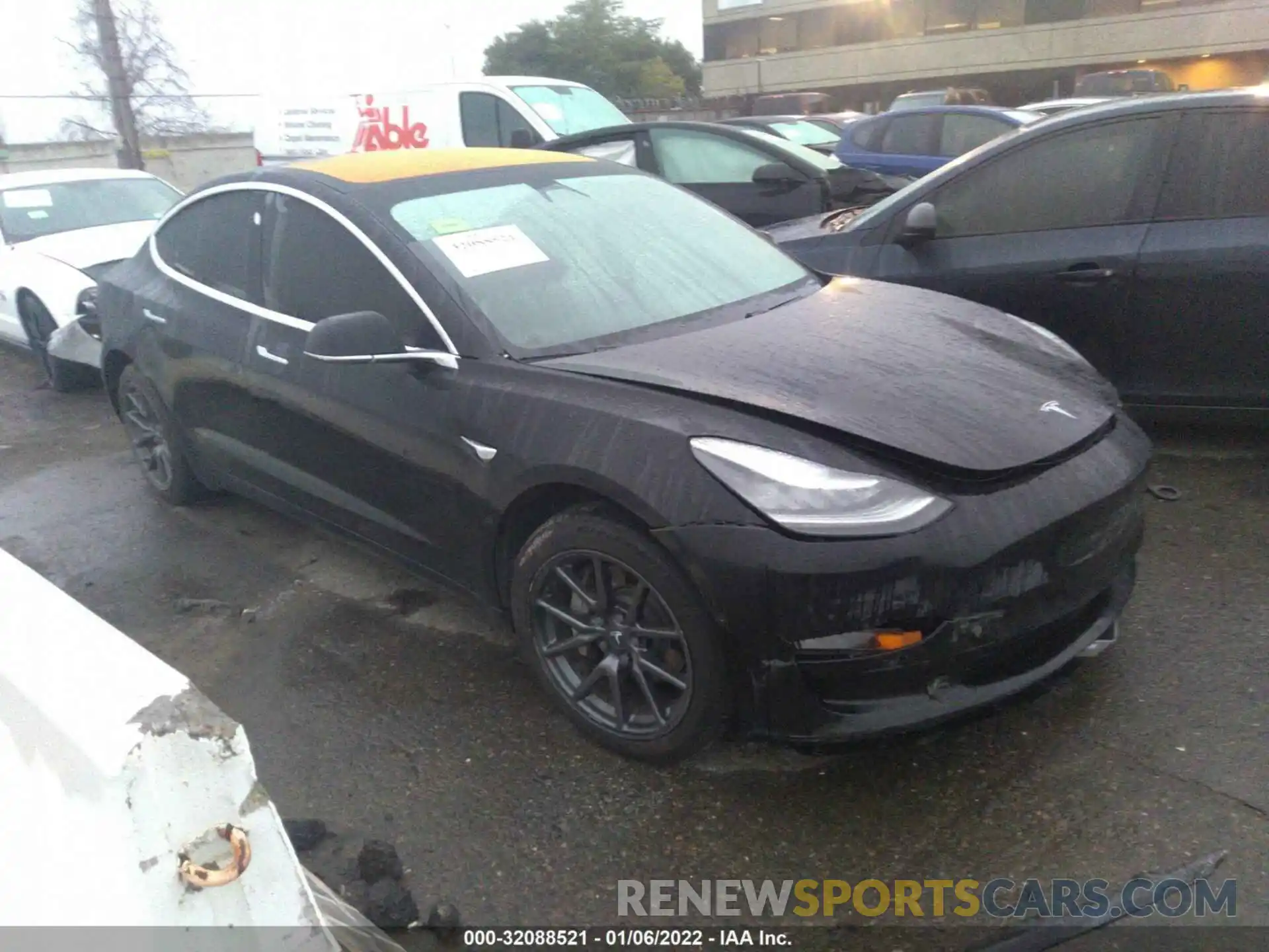 1 Photograph of a damaged car 5YJ3E1EA4KF297056 TESLA MODEL 3 2019