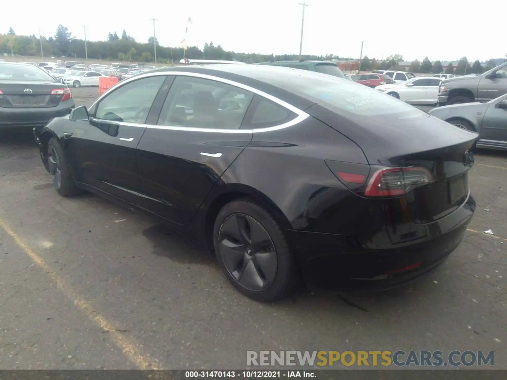 3 Photograph of a damaged car 5YJ3E1EA4KF297249 TESLA MODEL 3 2019