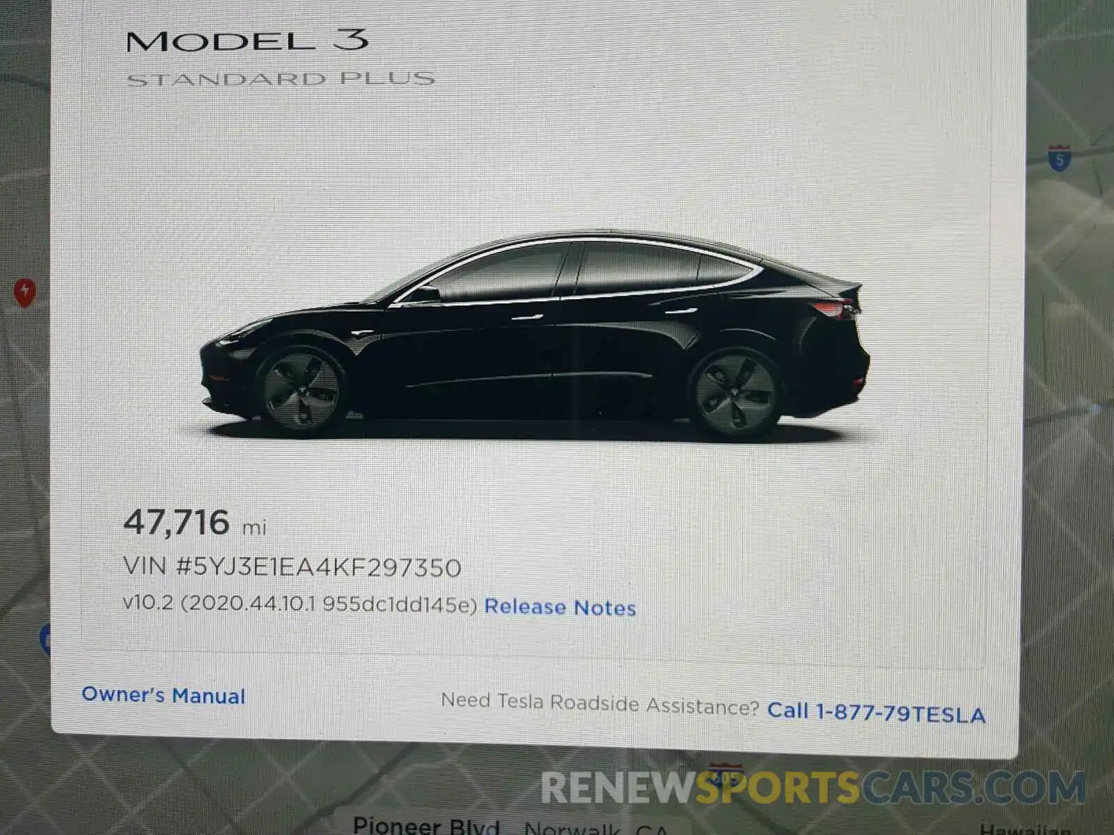 8 Photograph of a damaged car 5YJ3E1EA4KF297350 TESLA MODEL 3 2019