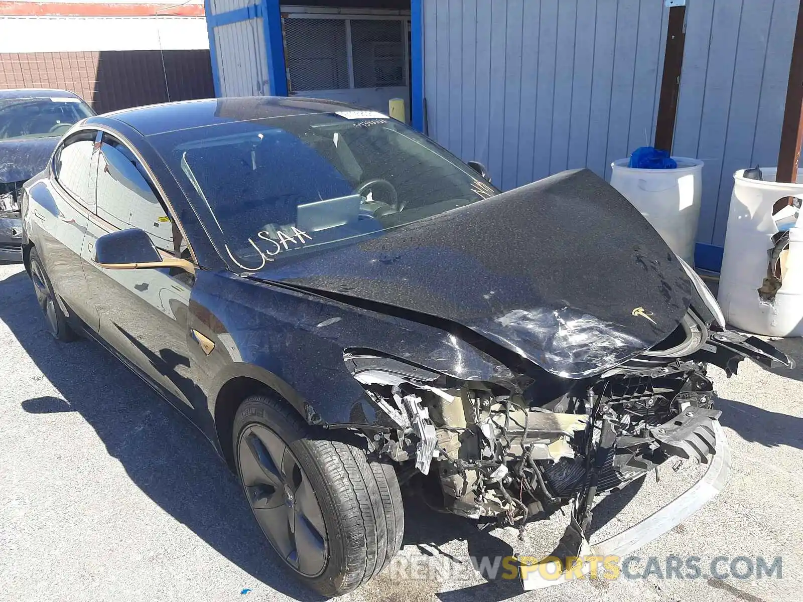 1 Photograph of a damaged car 5YJ3E1EA4KF297414 TESLA MODEL 3 2019