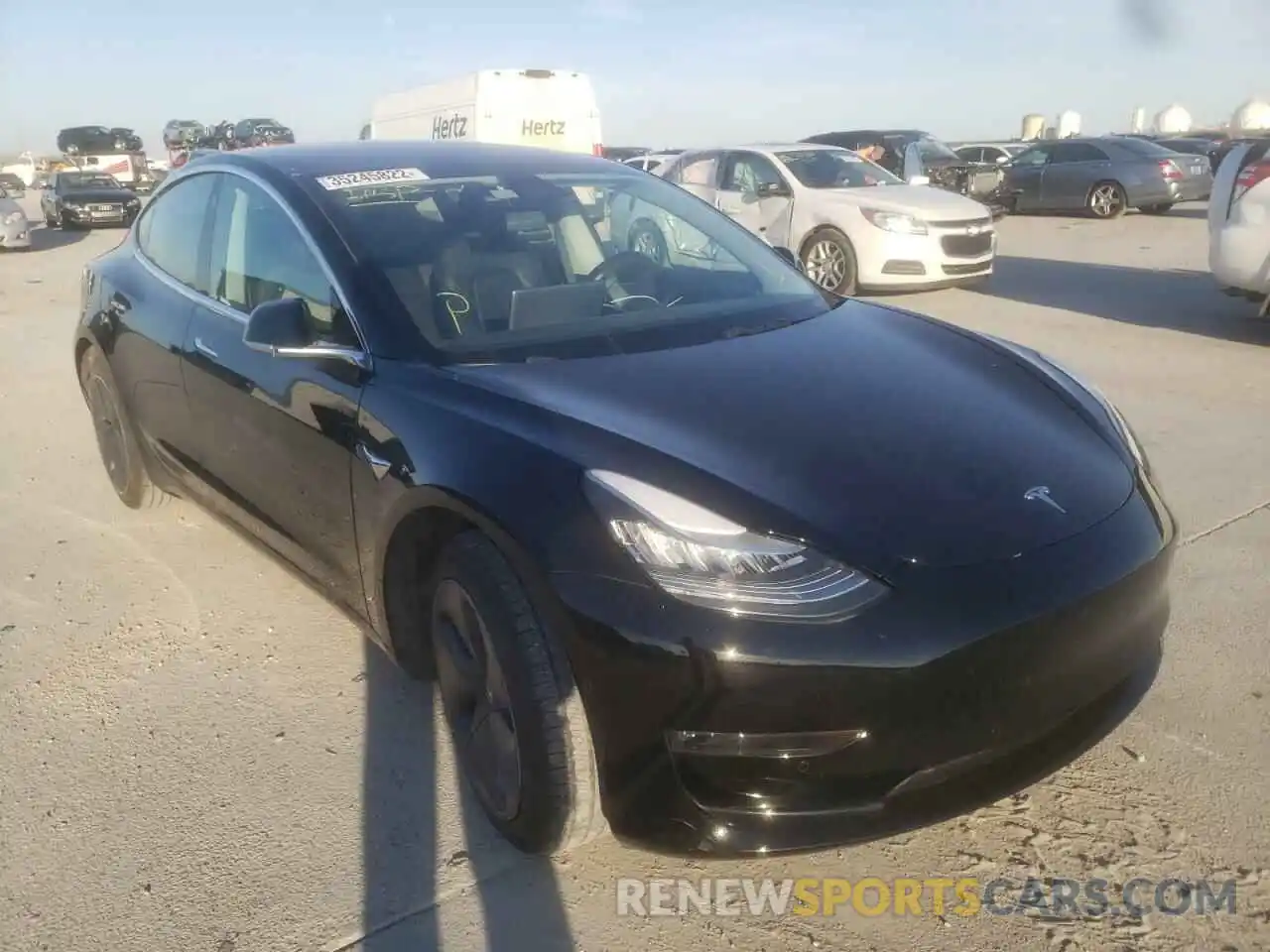 1 Photograph of a damaged car 5YJ3E1EA4KF297820 TESLA MODEL 3 2019