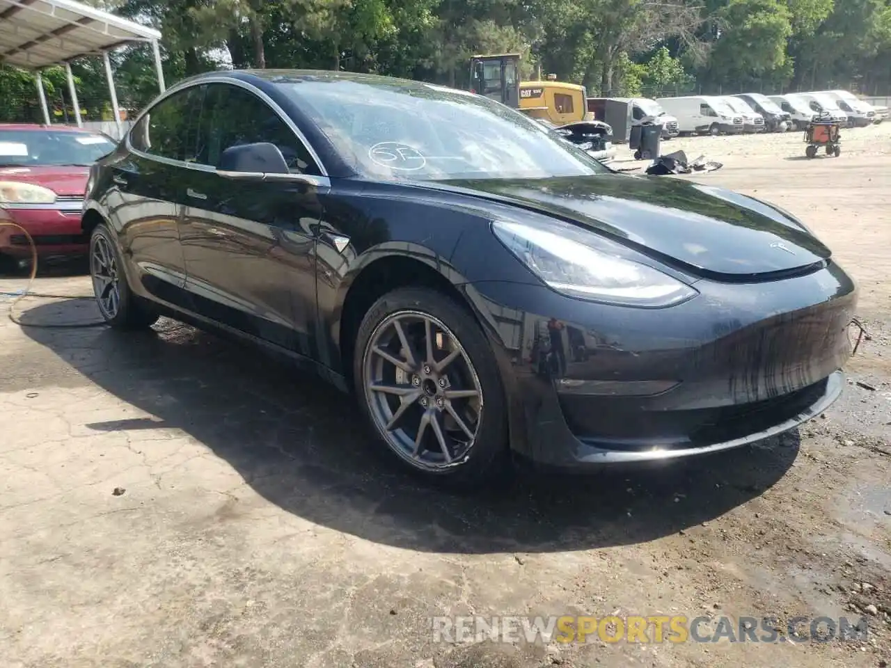 1 Photograph of a damaged car 5YJ3E1EA4KF298059 TESLA MODEL 3 2019