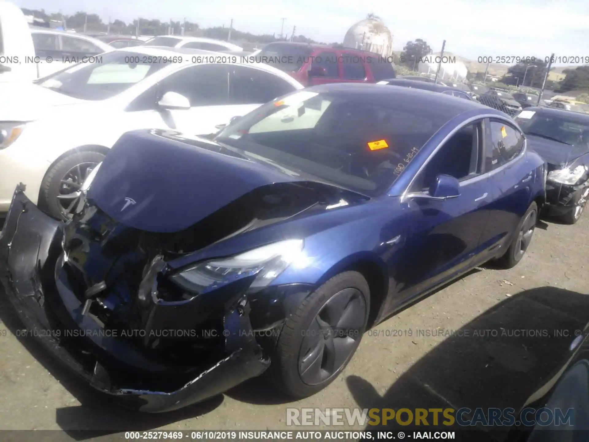 2 Photograph of a damaged car 5YJ3E1EA4KF299499 TESLA MODEL 3 2019