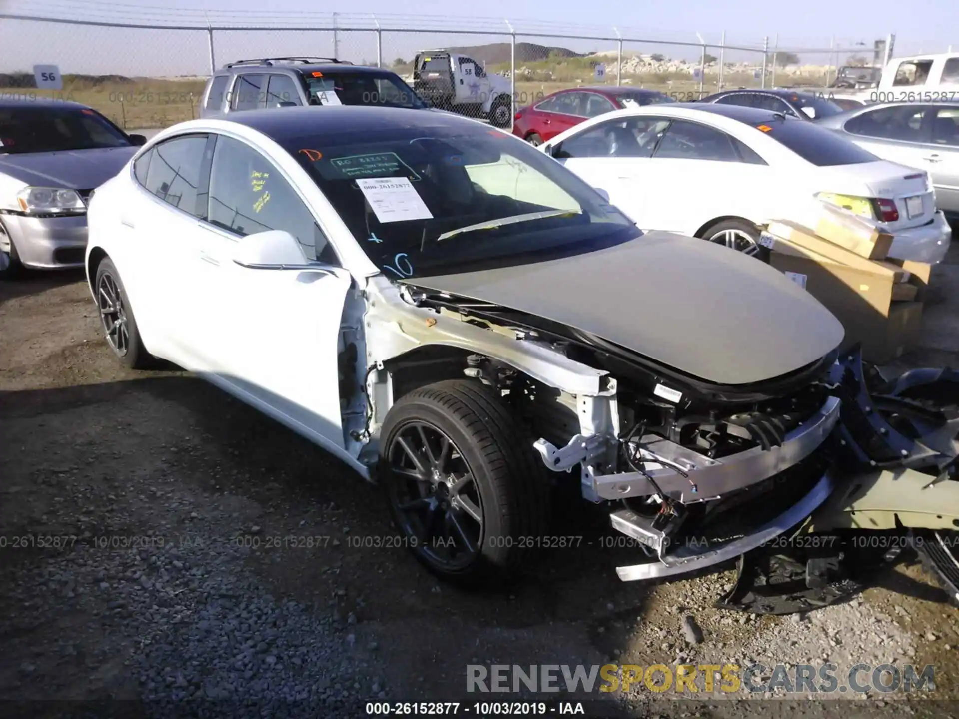 1 Photograph of a damaged car 5YJ3E1EA4KF299972 TESLA MODEL 3 2019