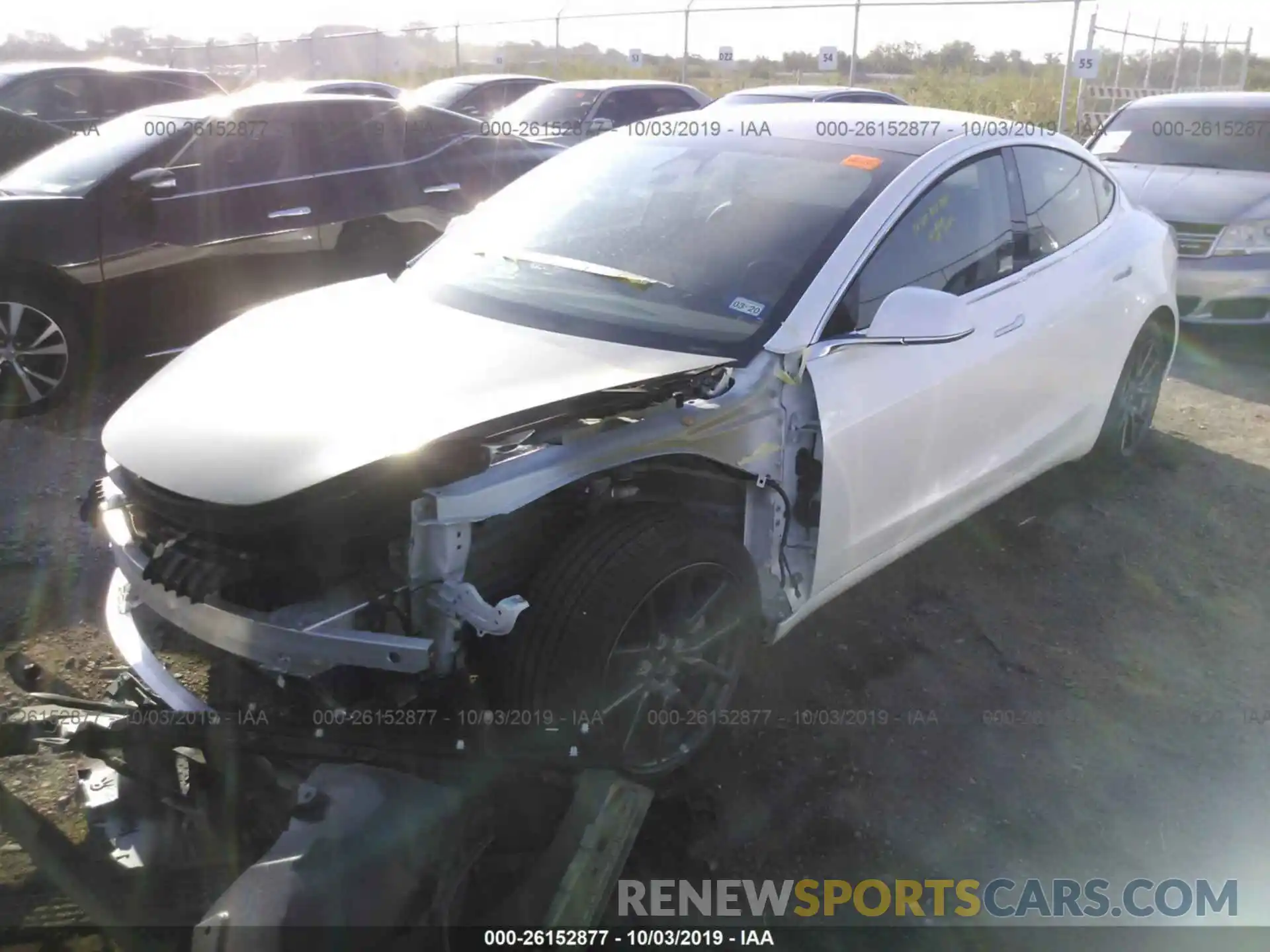 2 Photograph of a damaged car 5YJ3E1EA4KF299972 TESLA MODEL 3 2019