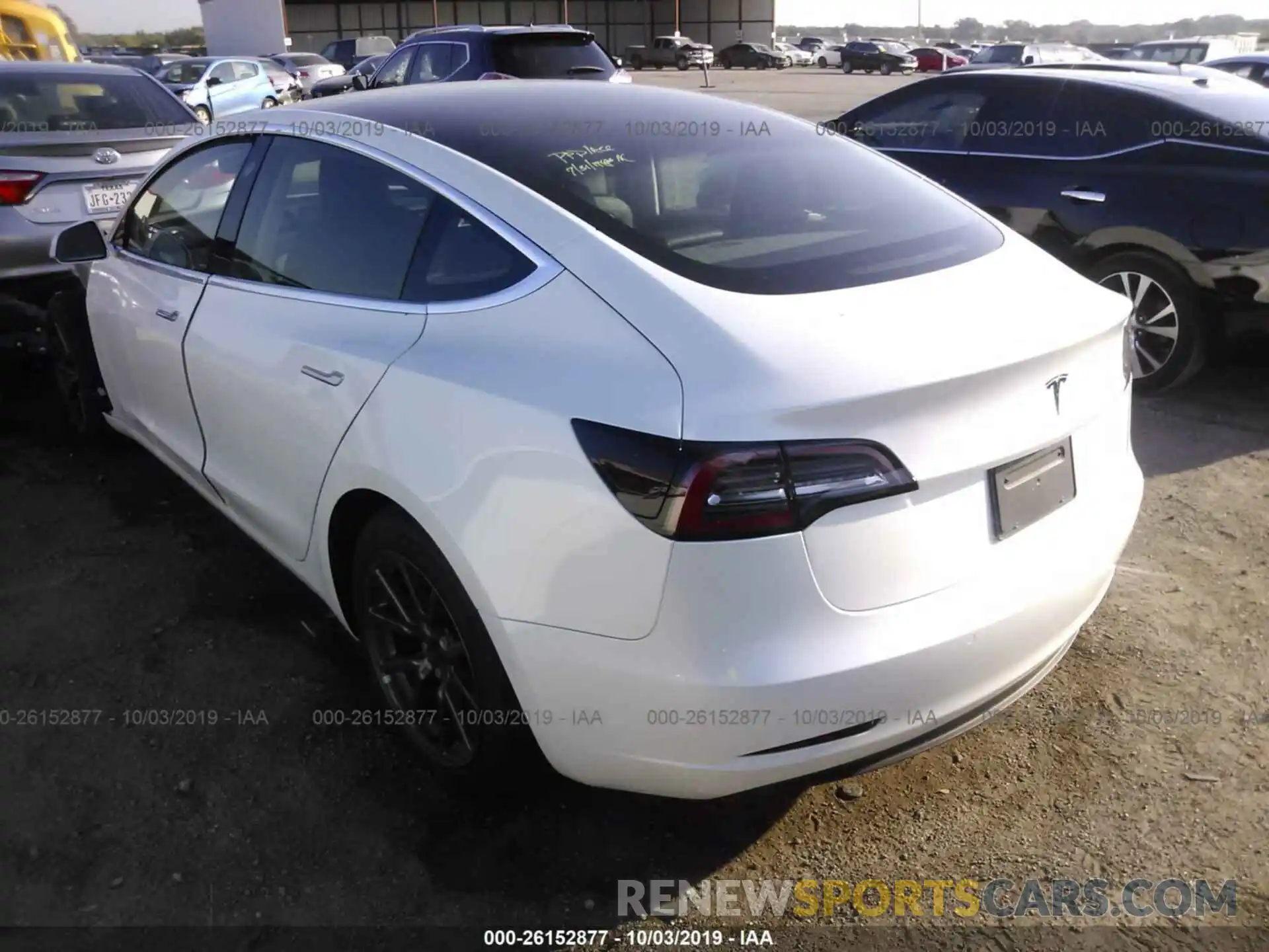 3 Photograph of a damaged car 5YJ3E1EA4KF299972 TESLA MODEL 3 2019