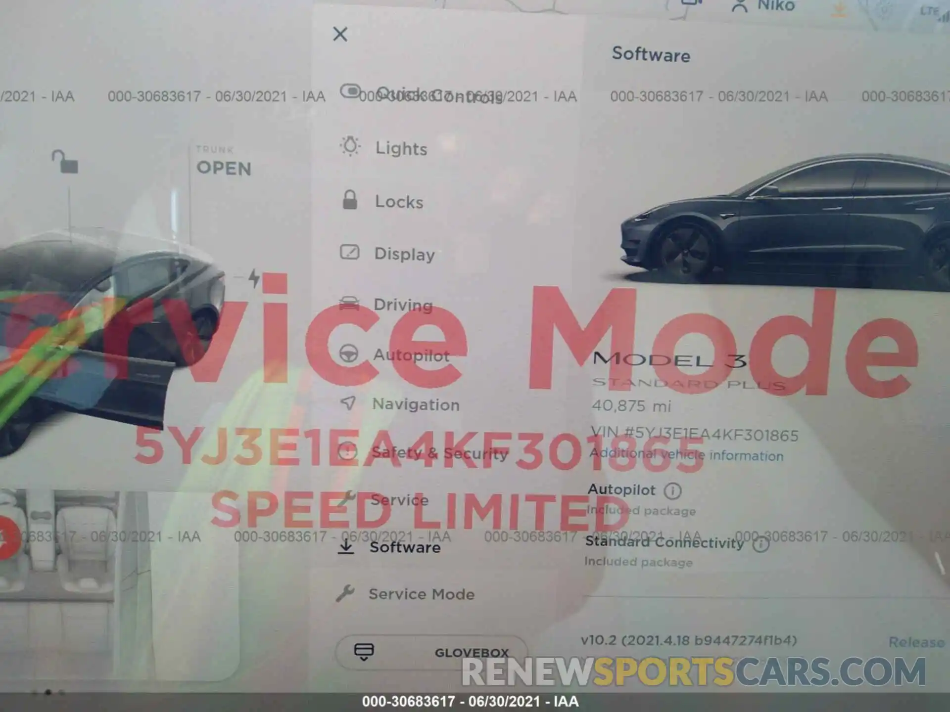 7 Photograph of a damaged car 5YJ3E1EA4KF301865 TESLA MODEL 3 2019