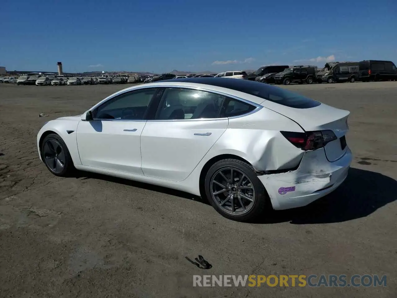 2 Photograph of a damaged car 5YJ3E1EA4KF302160 TESLA MODEL 3 2019